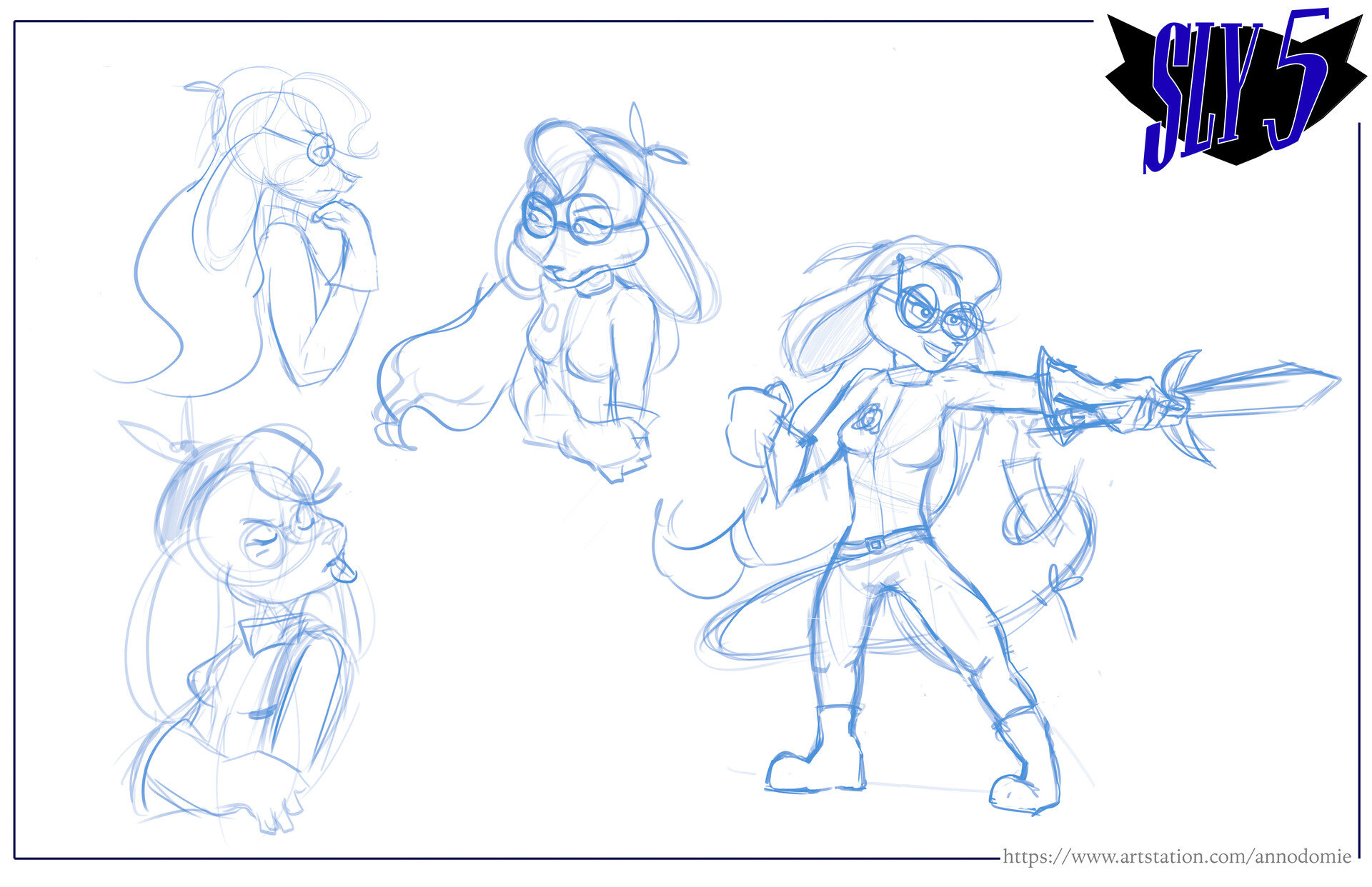 ArtStation - Sly 5_Sly Cooper_Character_Sheet
