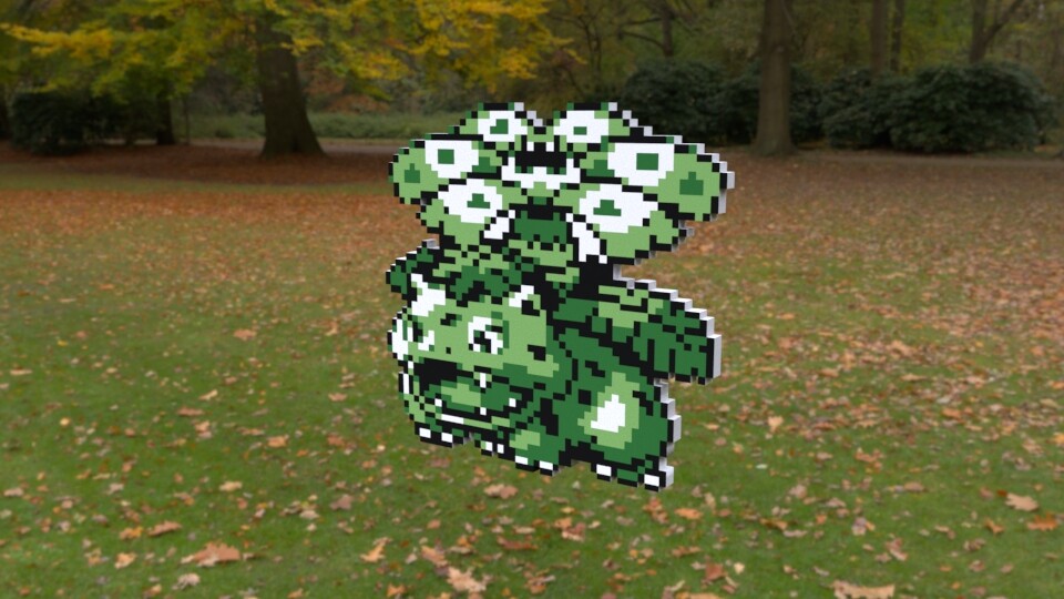 Artstation 2d Pixel Art Of Venusaur In 3d Dave Ijzelenberg