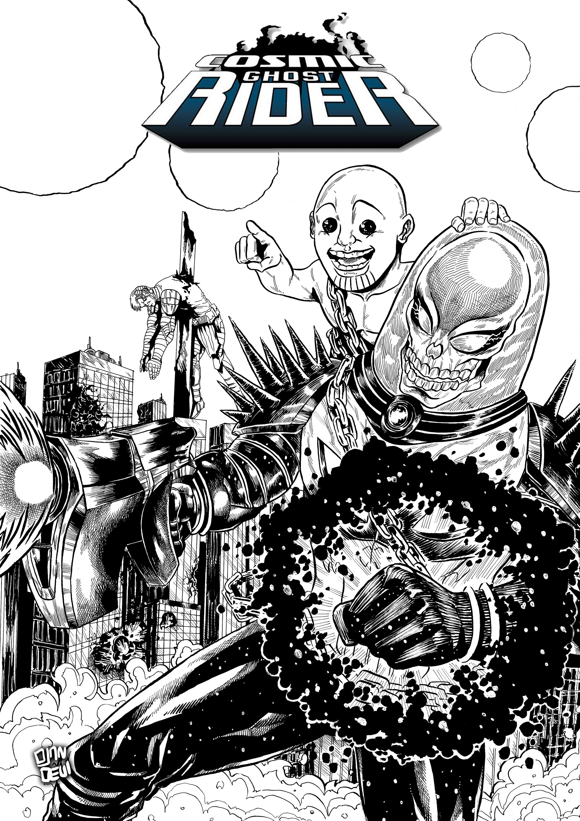 artstation cosmic ghost rider cover