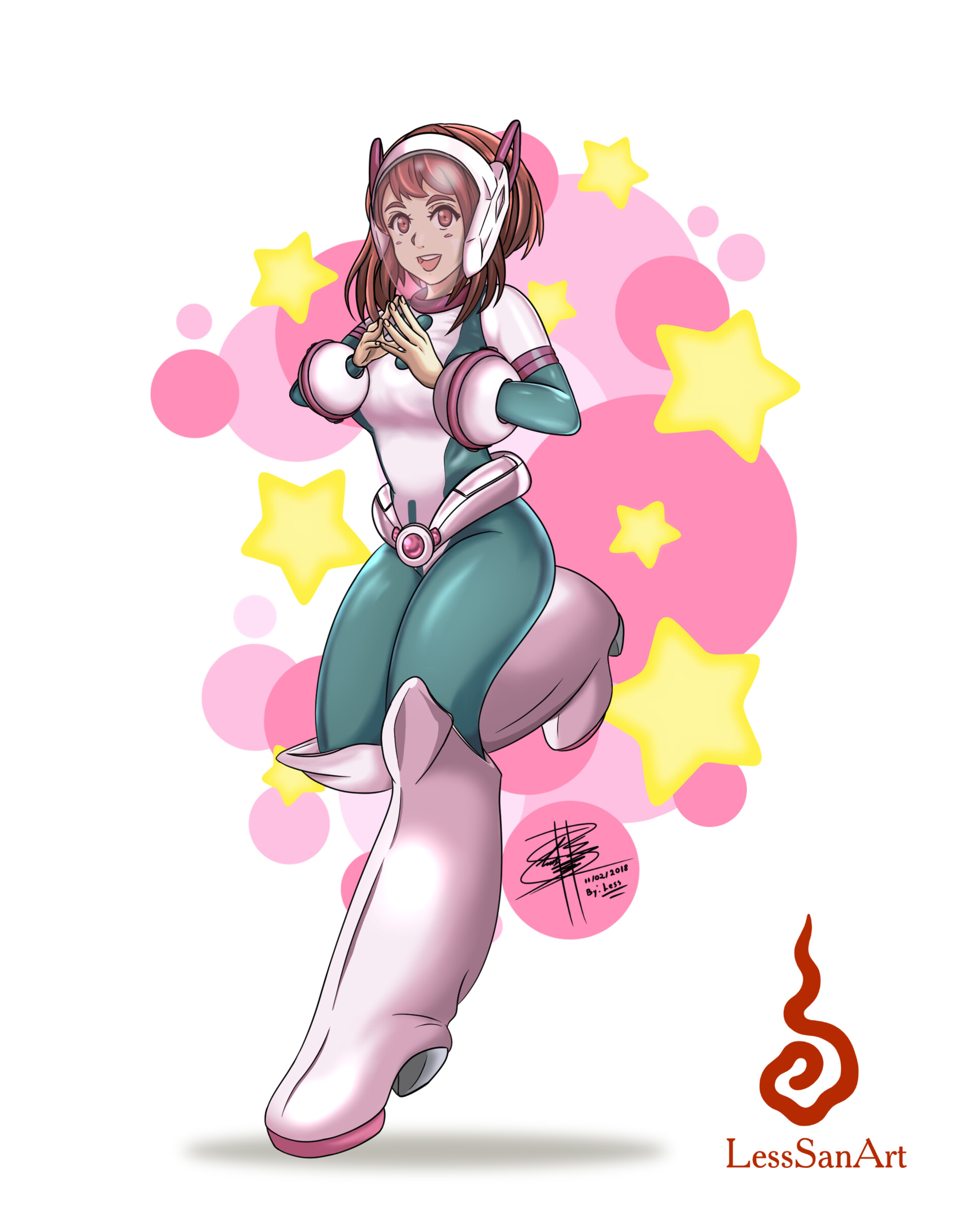 ArtStation - Boku no Hero Academia: Uravity (Ochako Uraraka) Fan-Art