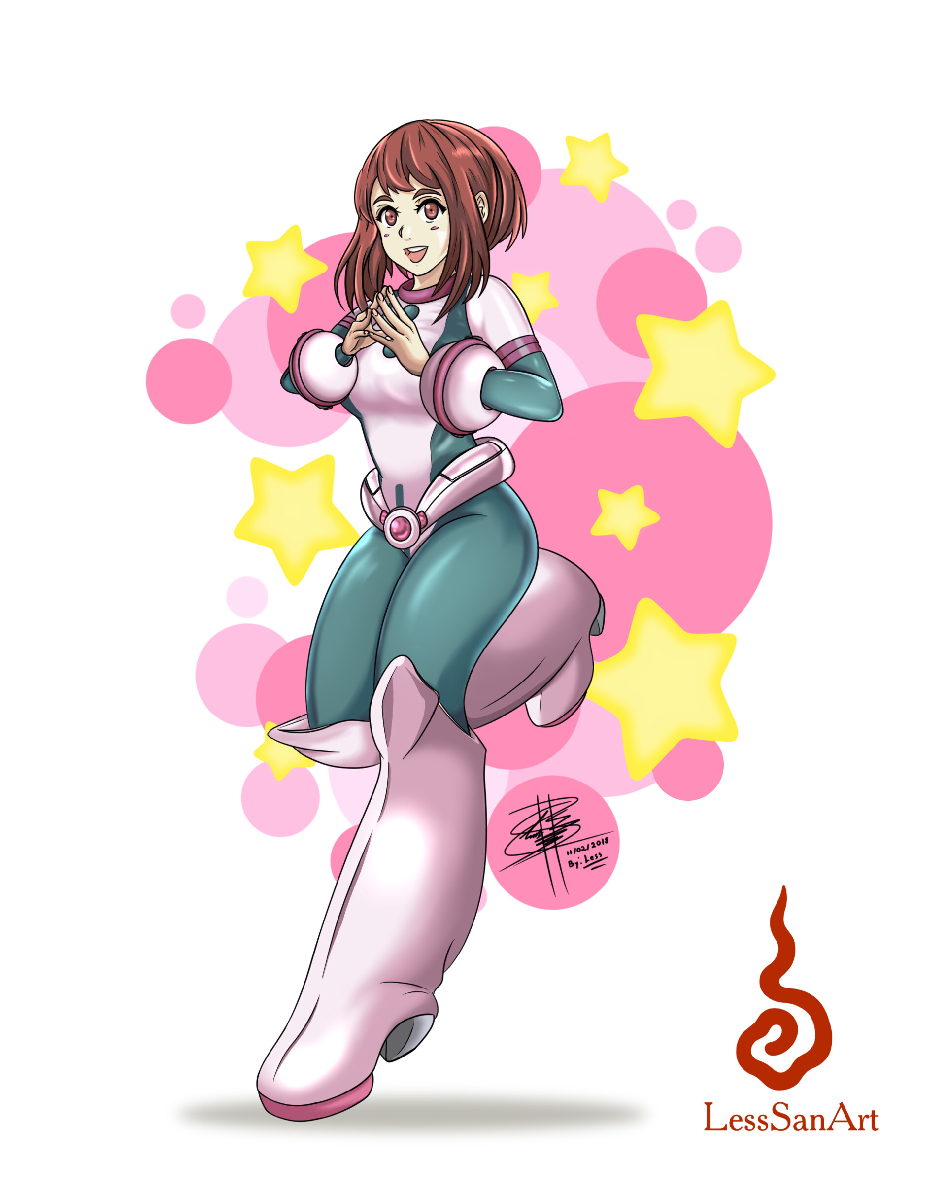 Artstation Boku No Hero Academia Uravity Ochako Uraraka Fan Art Lesssanart Hello this is uravity without her helmet! artstation boku no hero academia