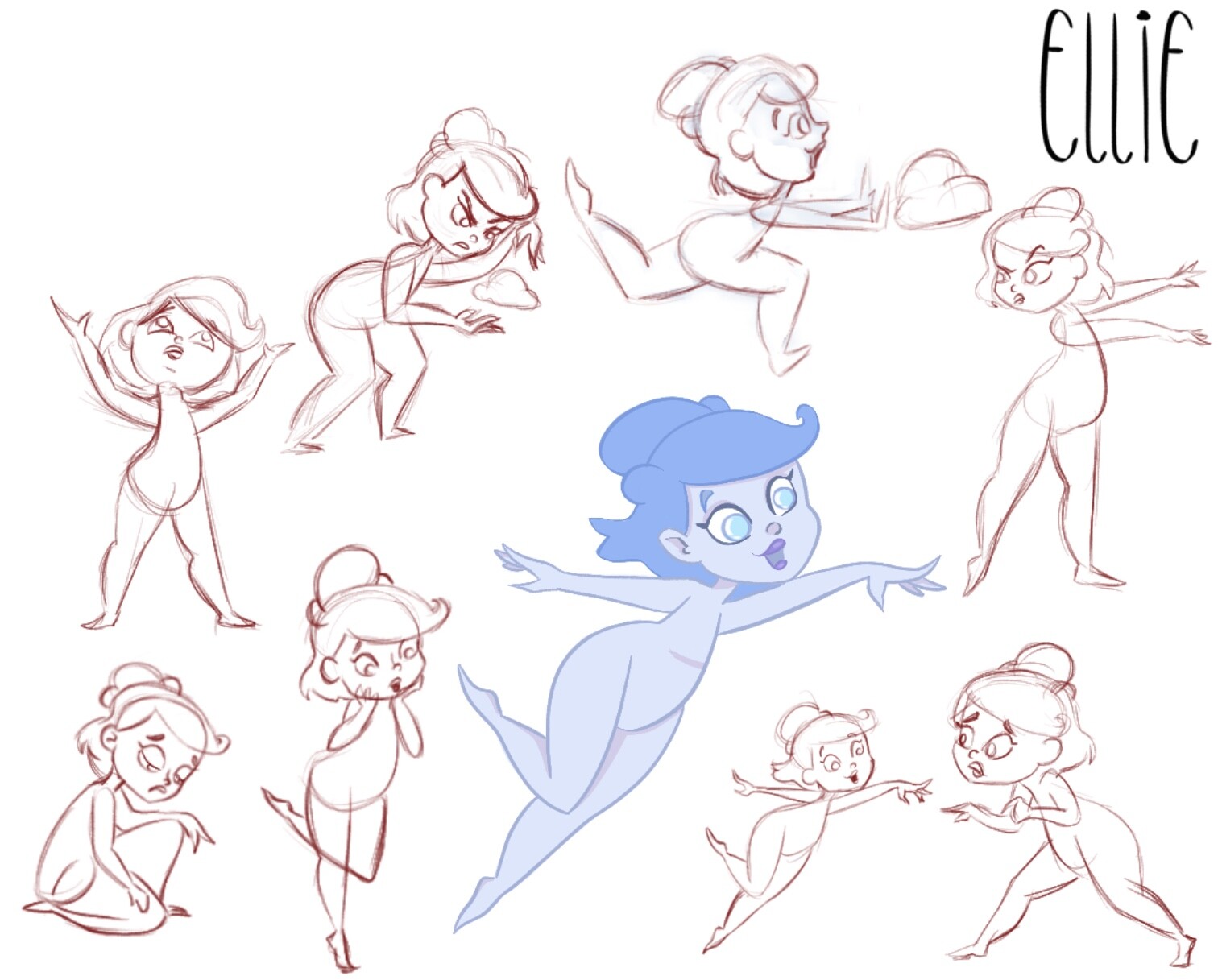 Ellie -- Expression Sheet