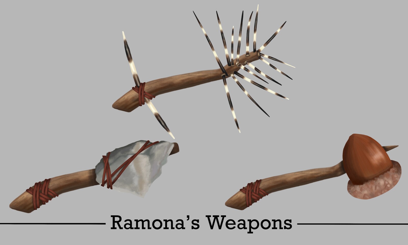 Prop Design -- Ramona's Weapons