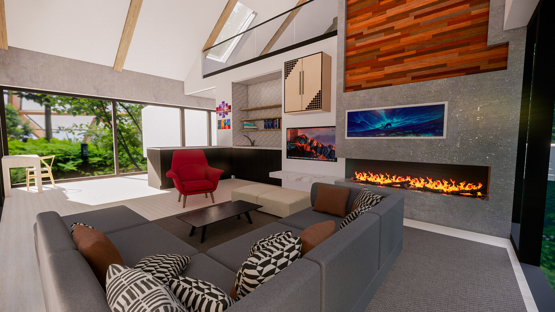 Artstation Villa Interior Design Sketchup Onkar Sonavane