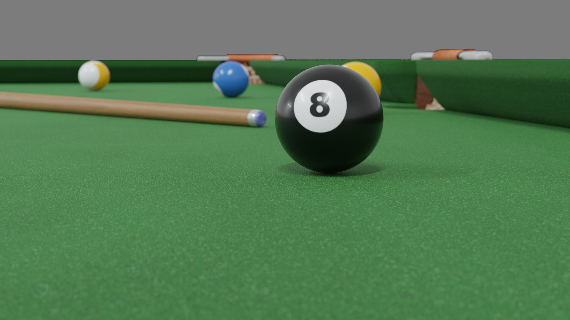 Pool Table 3d model. Free download.