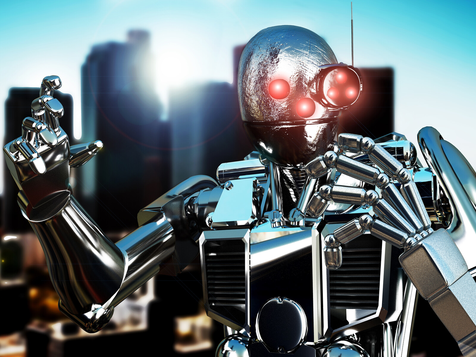 Dmytro Gorbenko Metal Knight Bot from OnePunch Man 3D Art