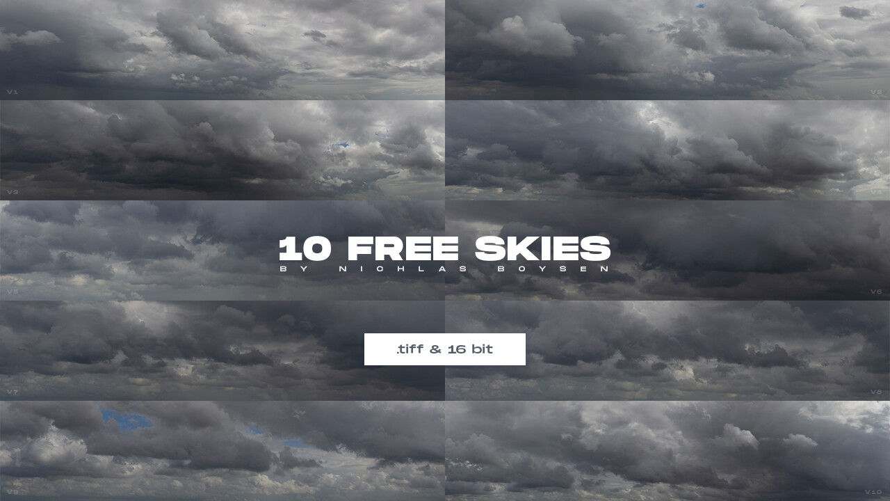 ArtStation 10 free skies Afternoon skies