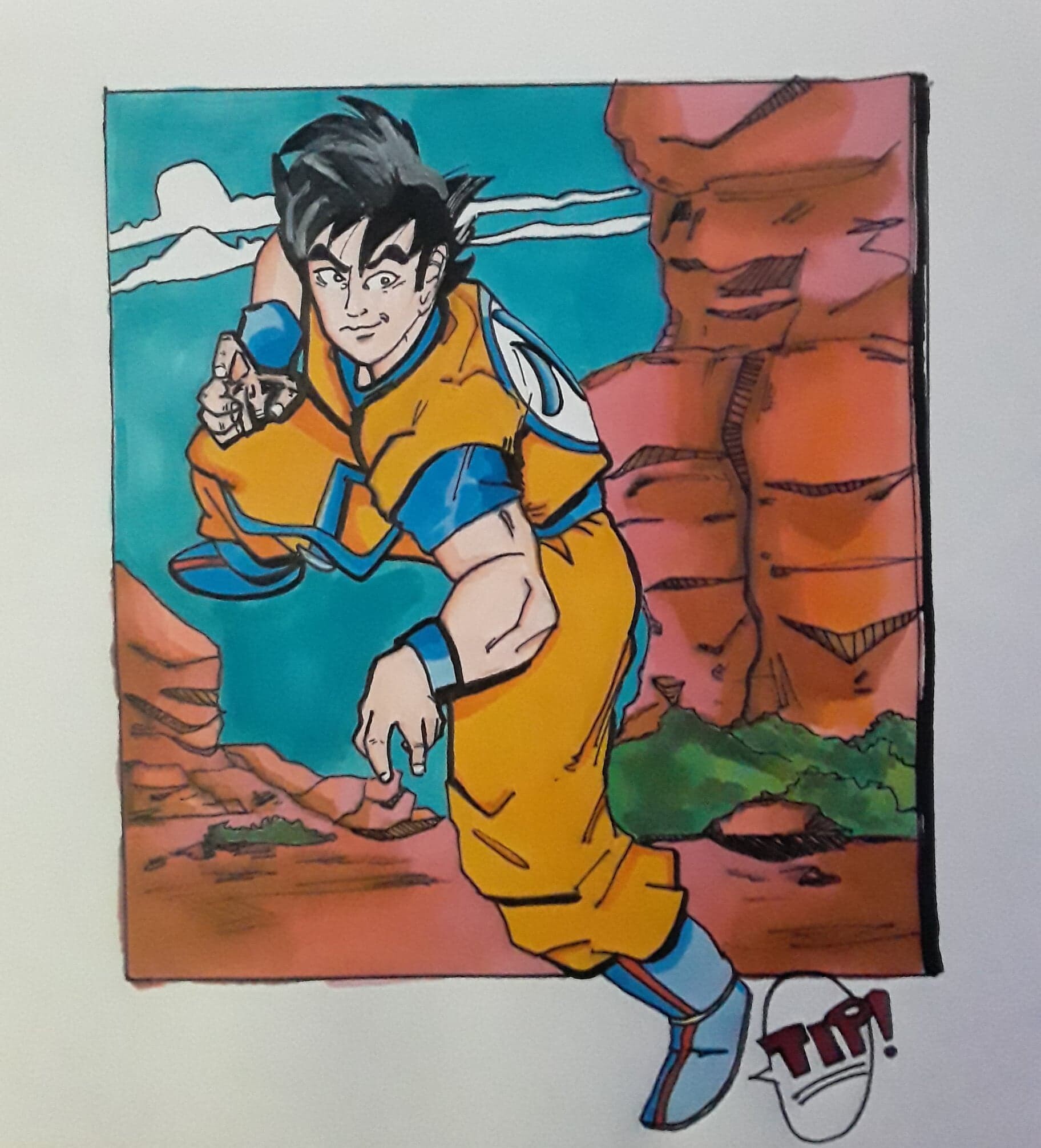 ArtStation - Old Dragon Ball Z drawing