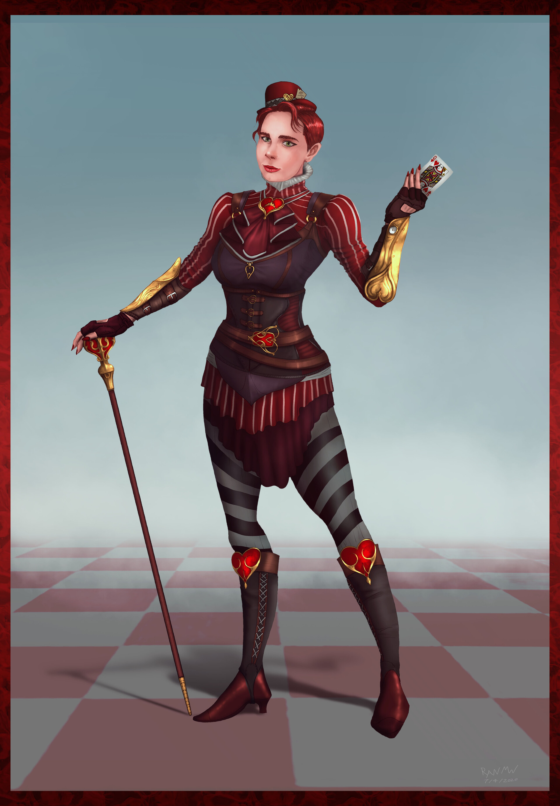 Artstation Steampunk Queen Of Hearts Ryan Morris Ward