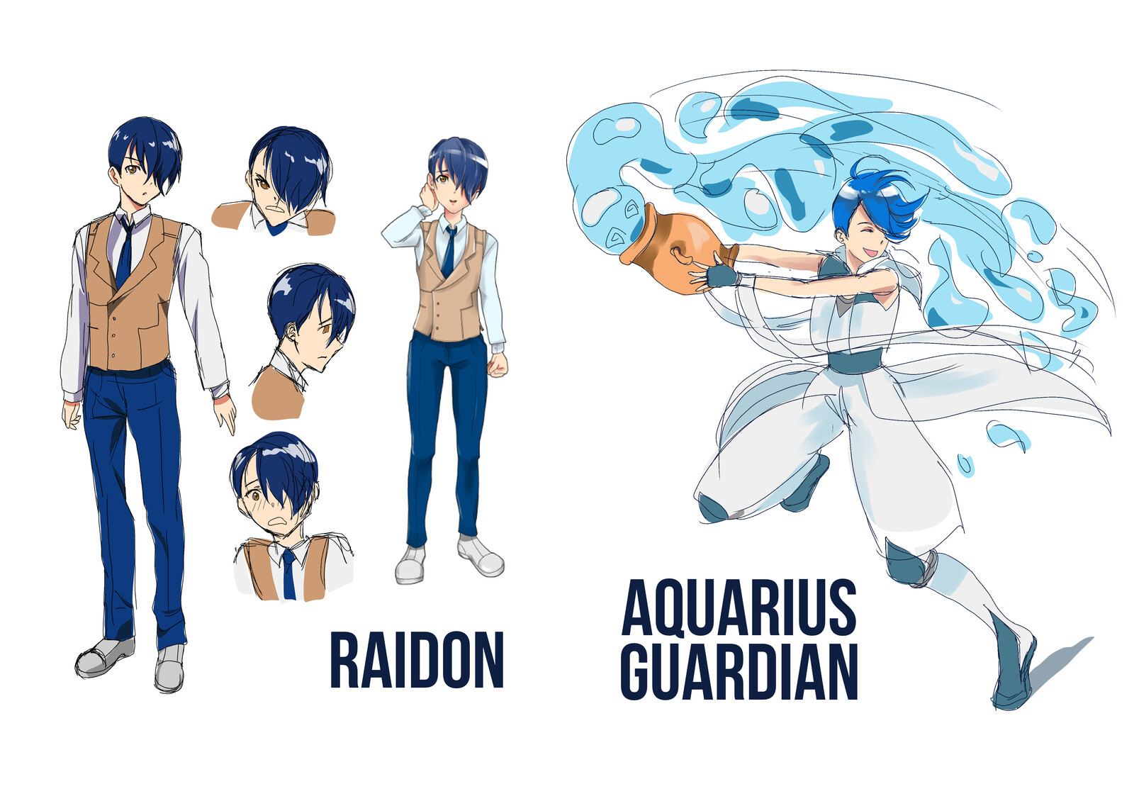Model Chart and Concept Art of Raidon