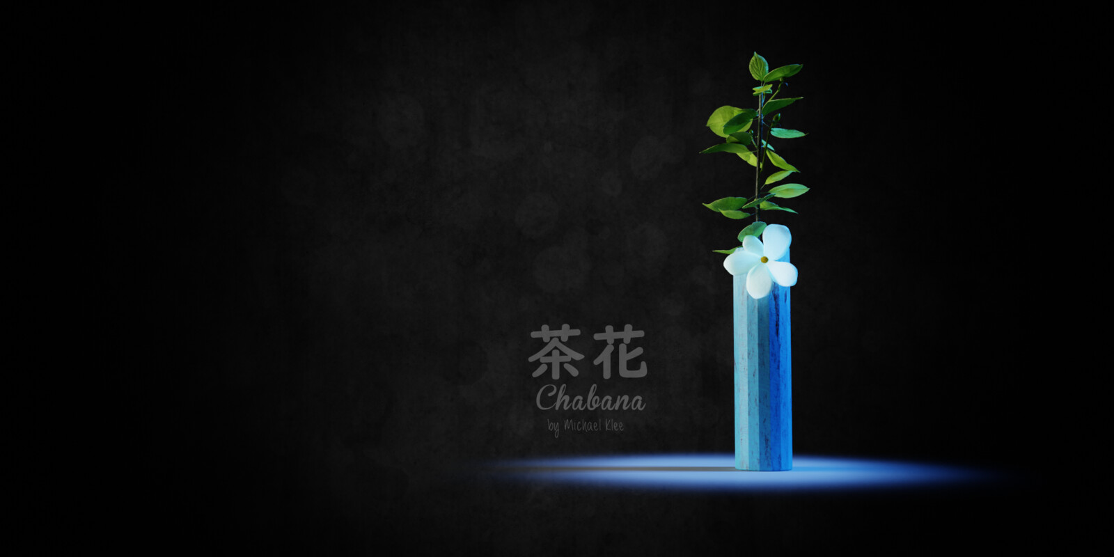 Chabana 茶花 Japanese Flower Art blue hour