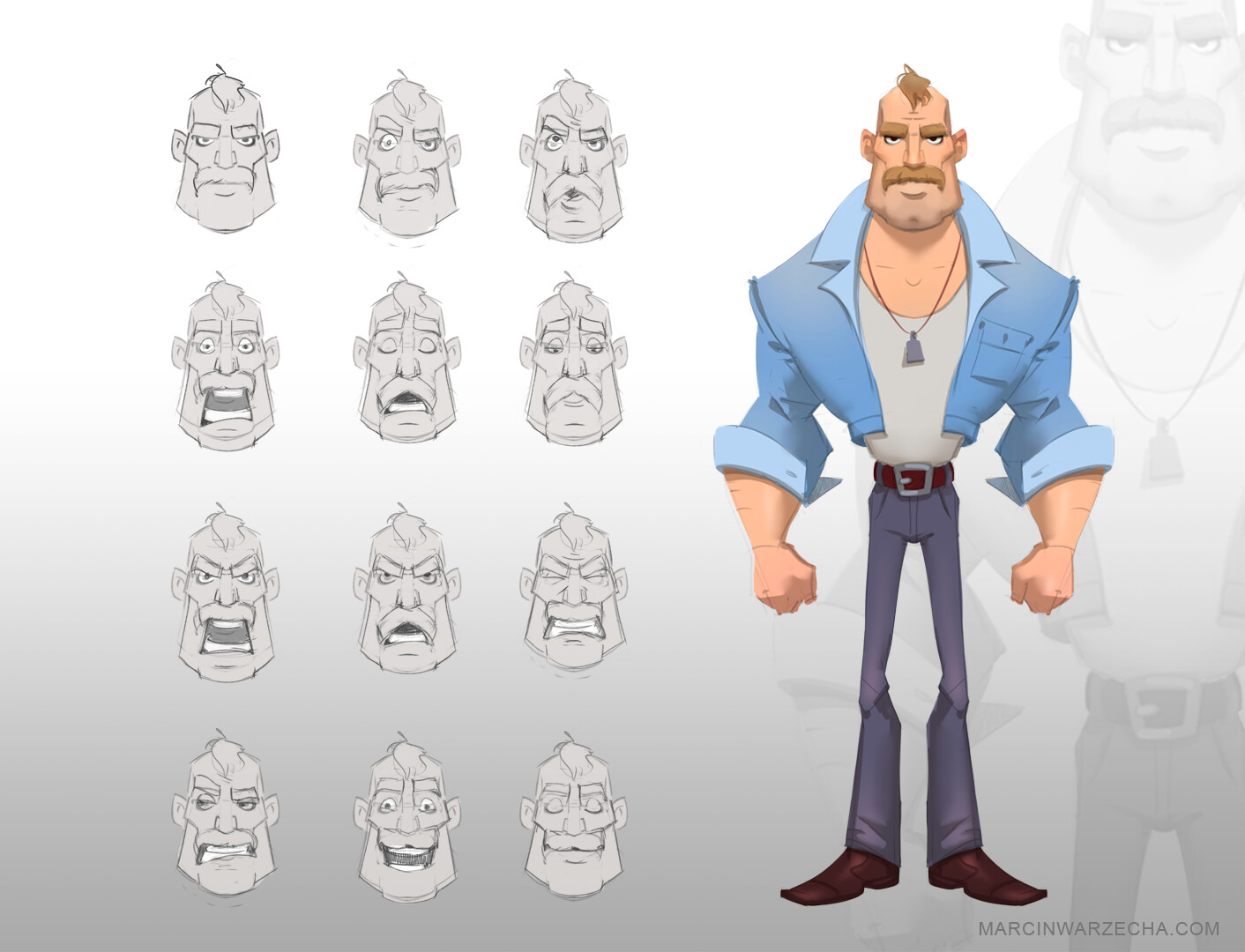 Hank - Stylized character design