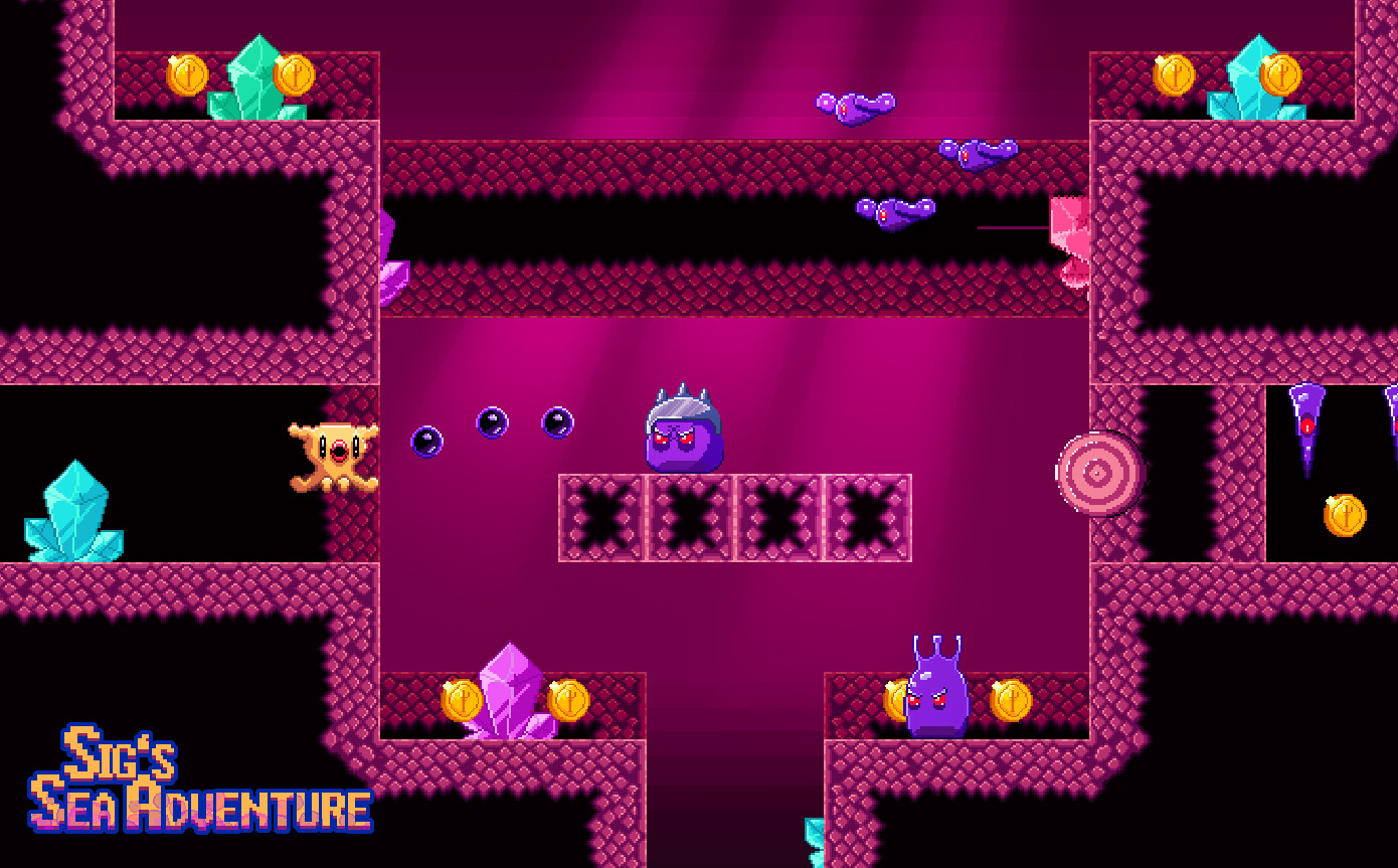 Sig's Sea Adventure - Crystal Cavern Level