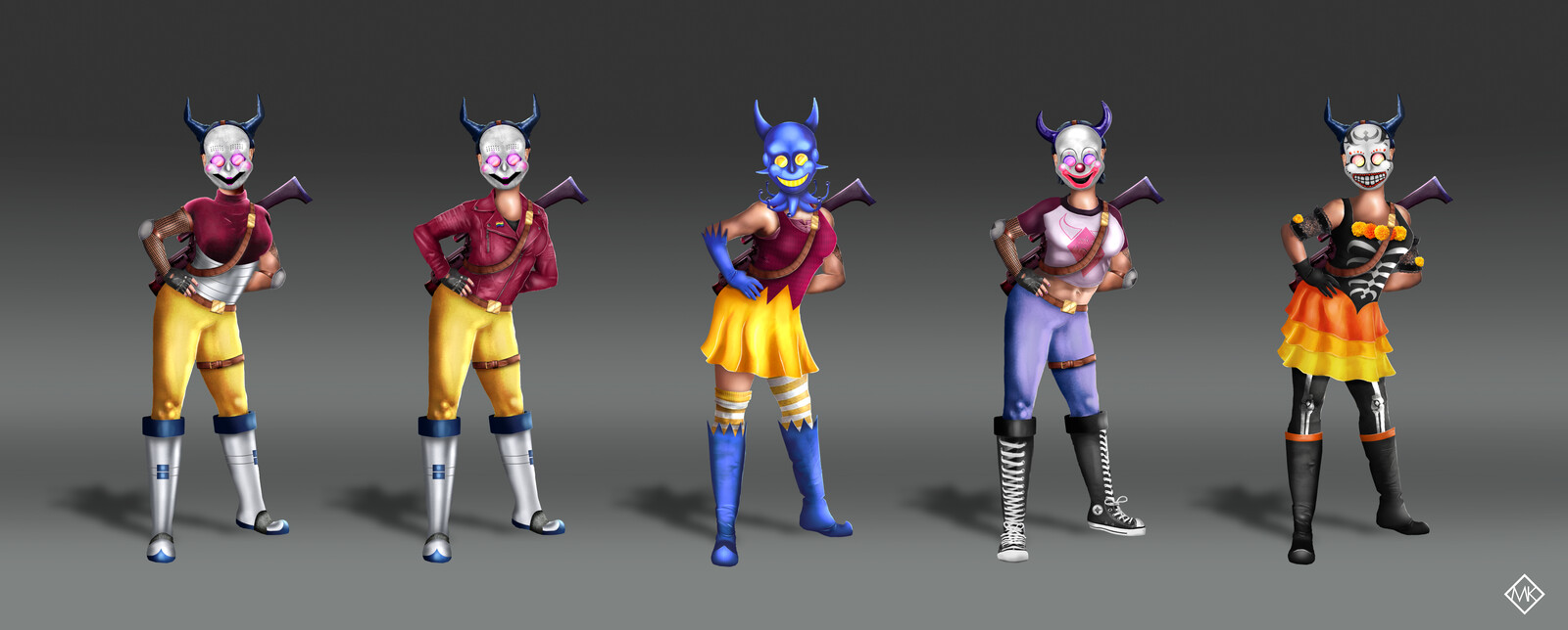 Diva Character Design - Outfits