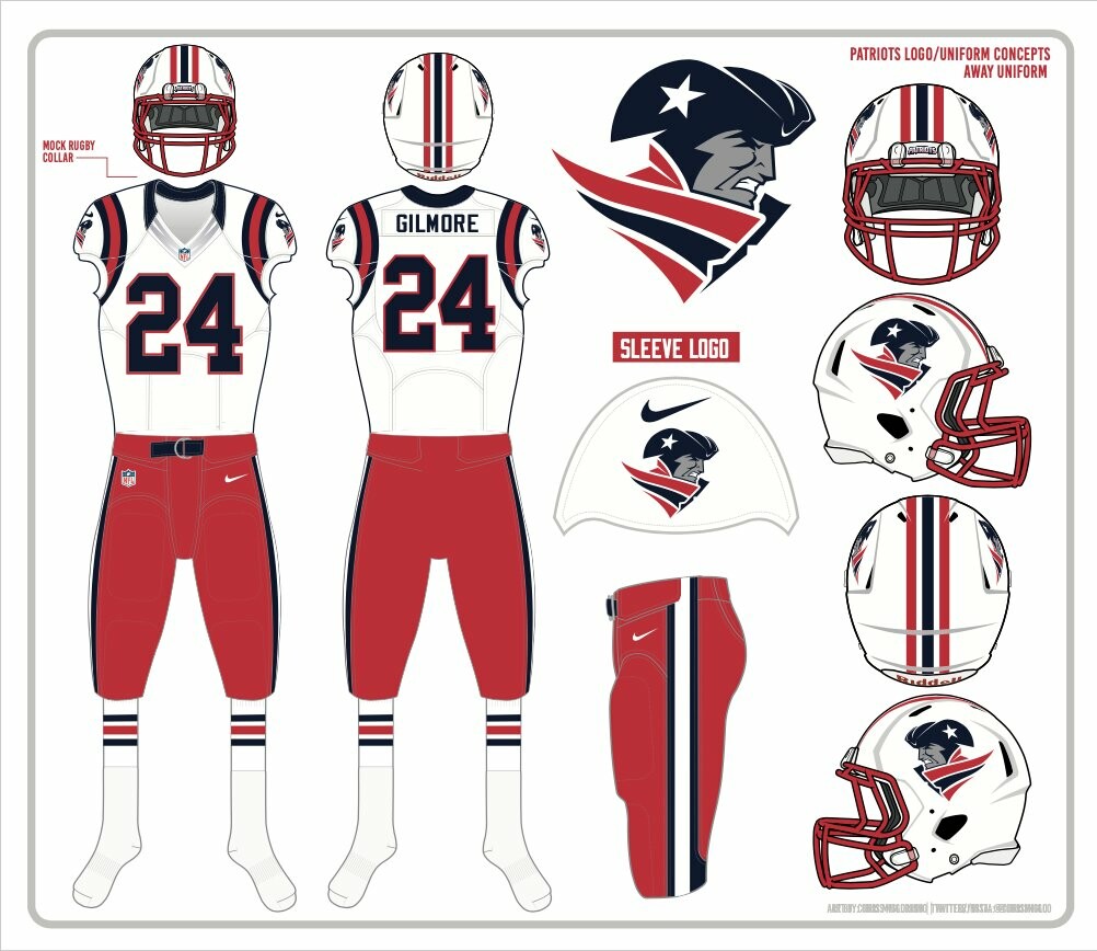 New England Patriots Jersey Concept - Concepts - Chris Creamer's