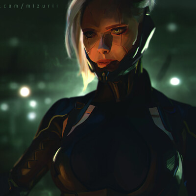 Mizuri au cyberpunkgirl