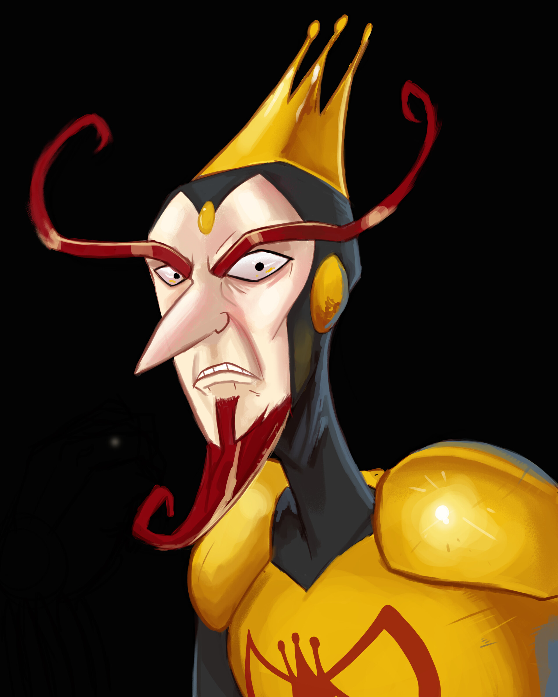 ArtStation - The Monarch portrait