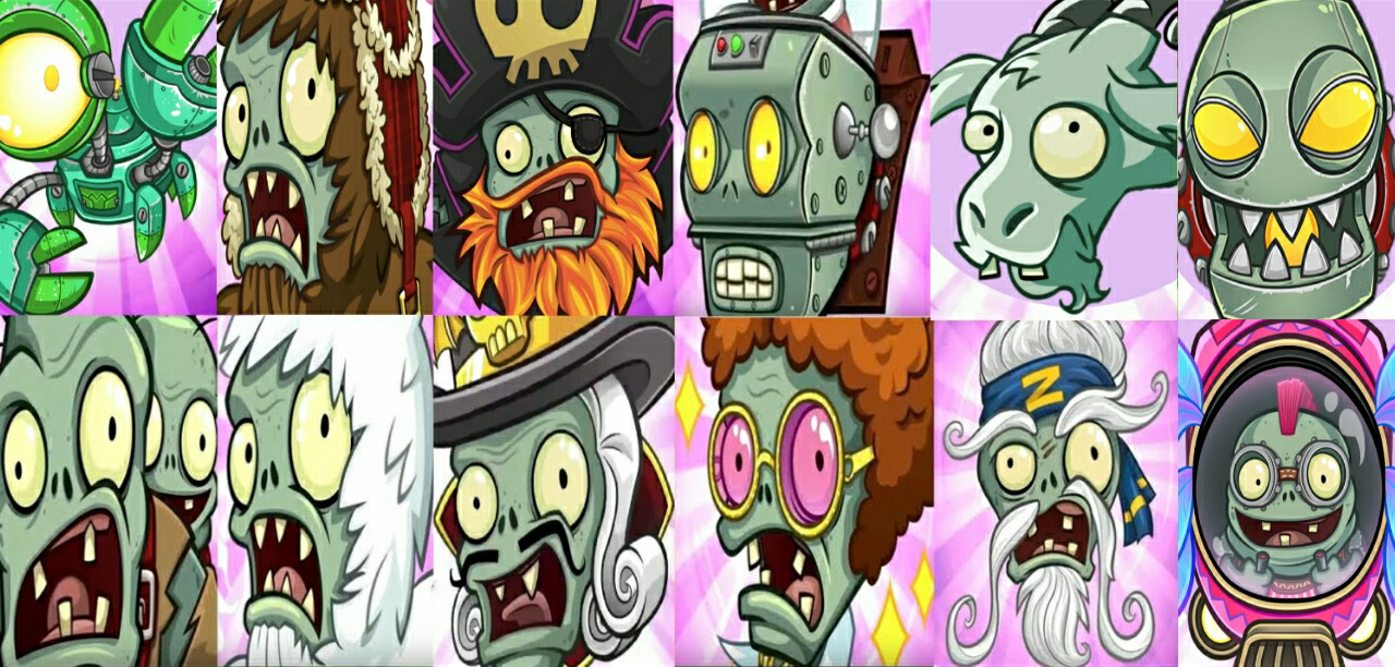 Plants vs. Zombies 2 - All Bosses [Without Lawn Mower] 