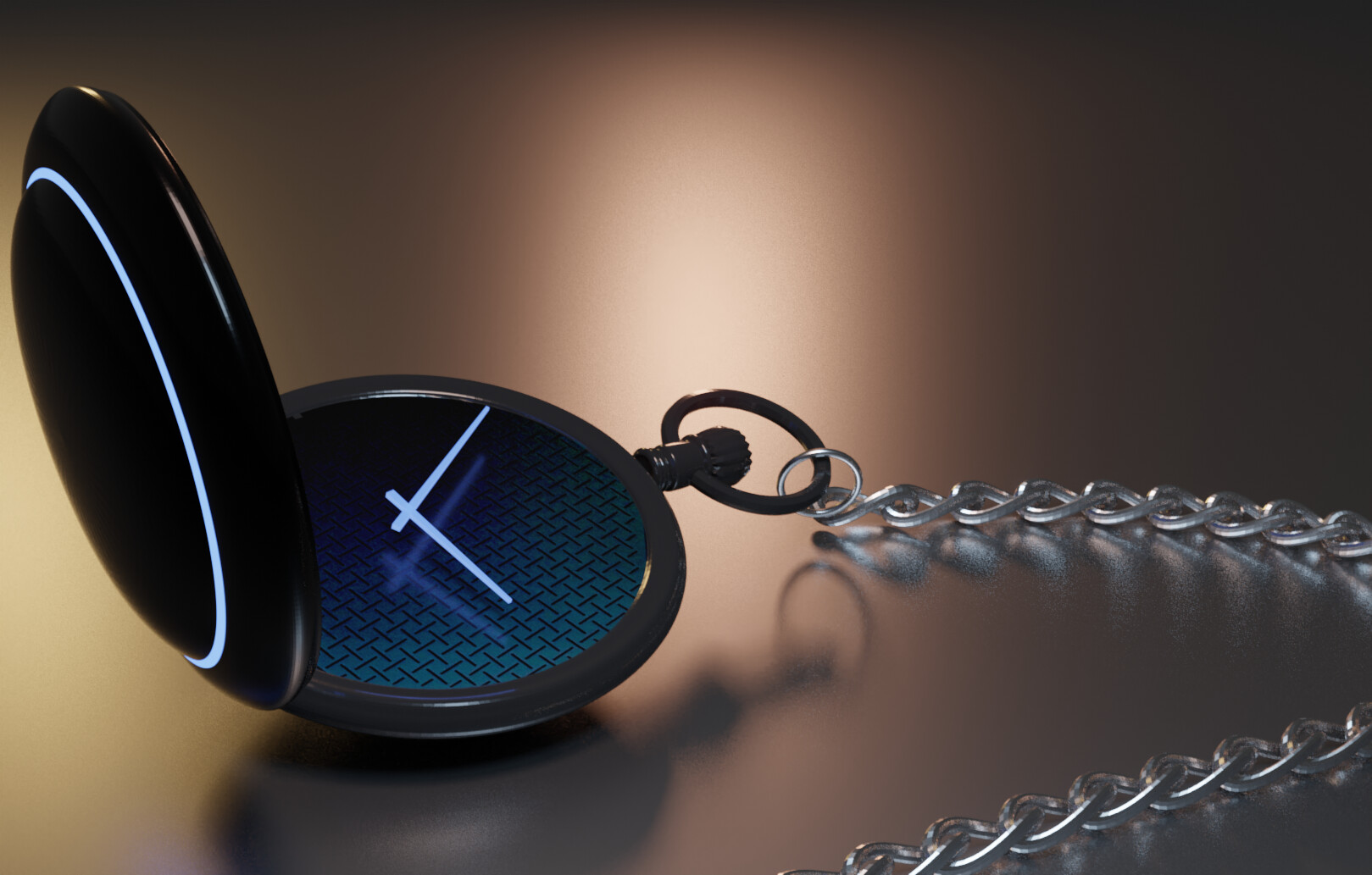 Luna digital shop pocket watch