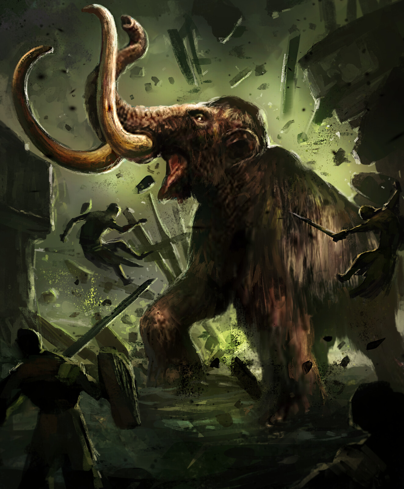 Enraged Mammoth--Arcane Gladiator TCG