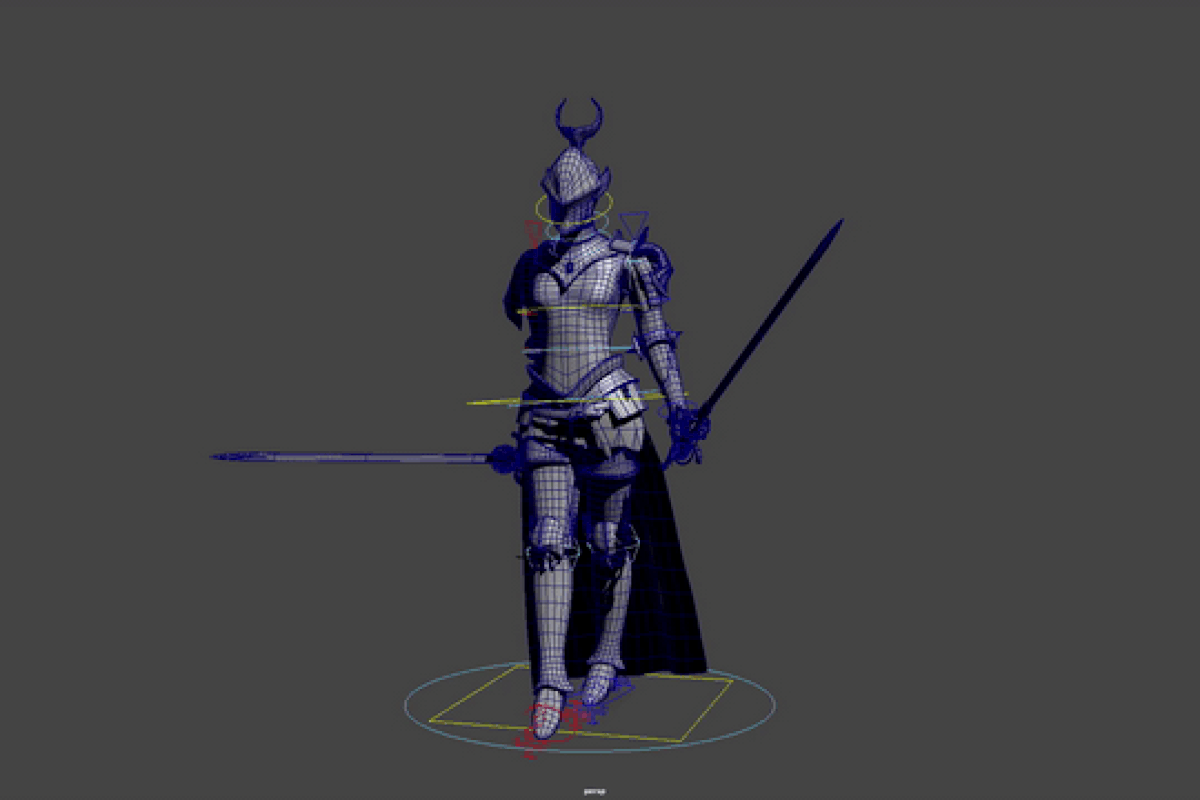 Some shots of the the animations I did for the class, I used the Artv01 tools to rig them and will upload them being played in Unreal at some point in my life.