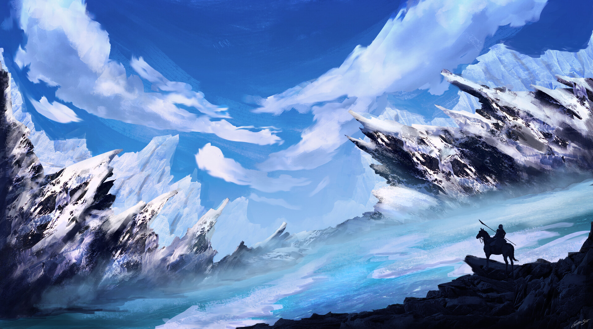 ArtStation Frozen land
