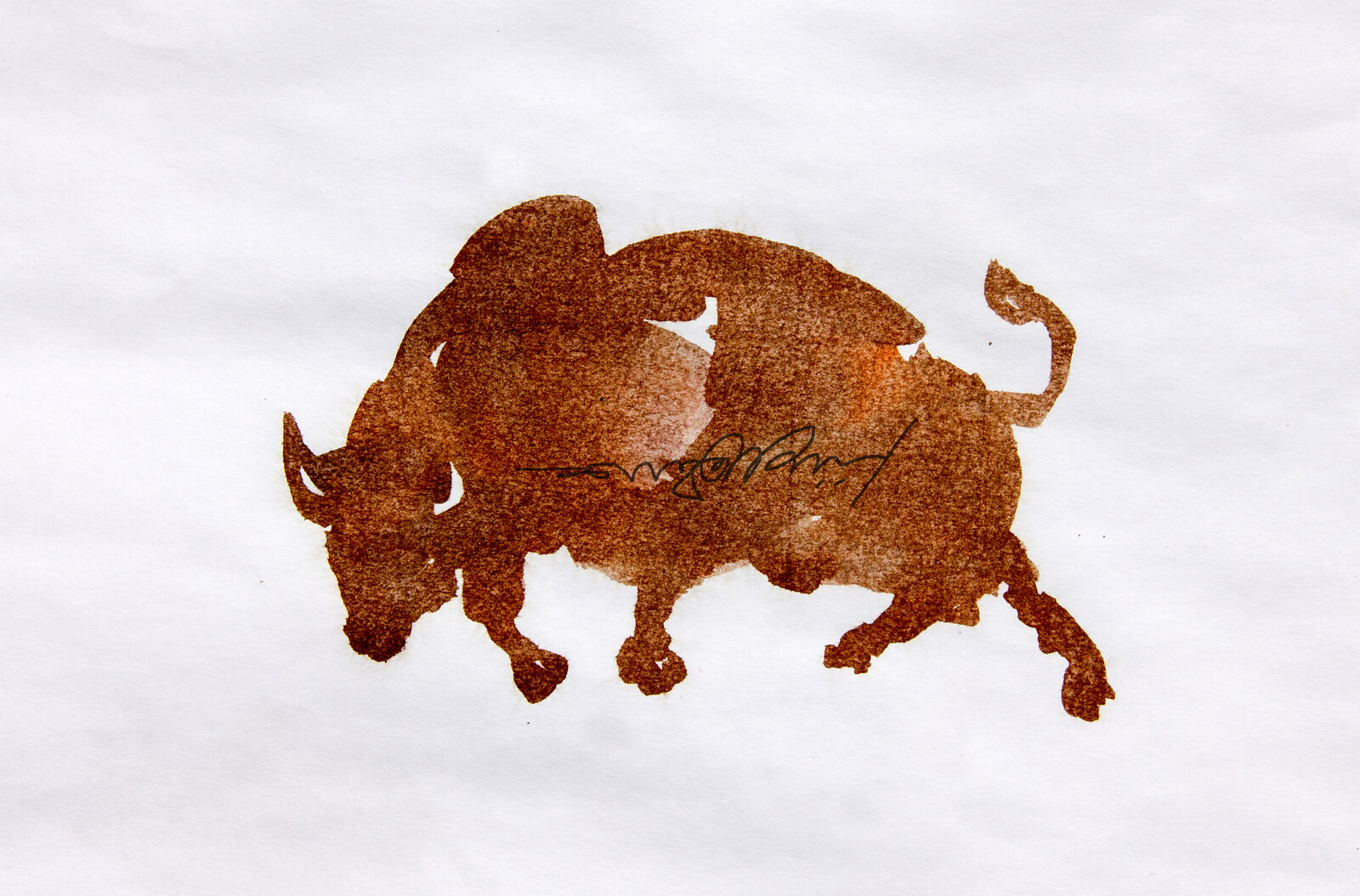 BULL WATERCOLOR ILLUSTRATION