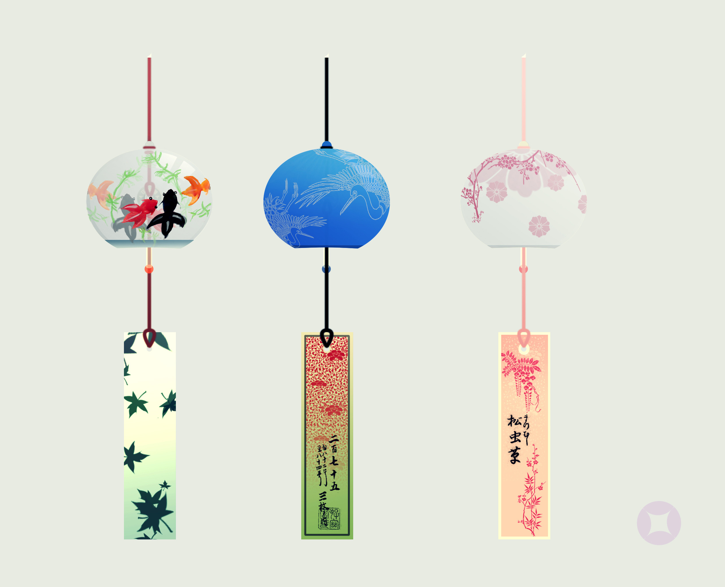 Japanese chimes Concept