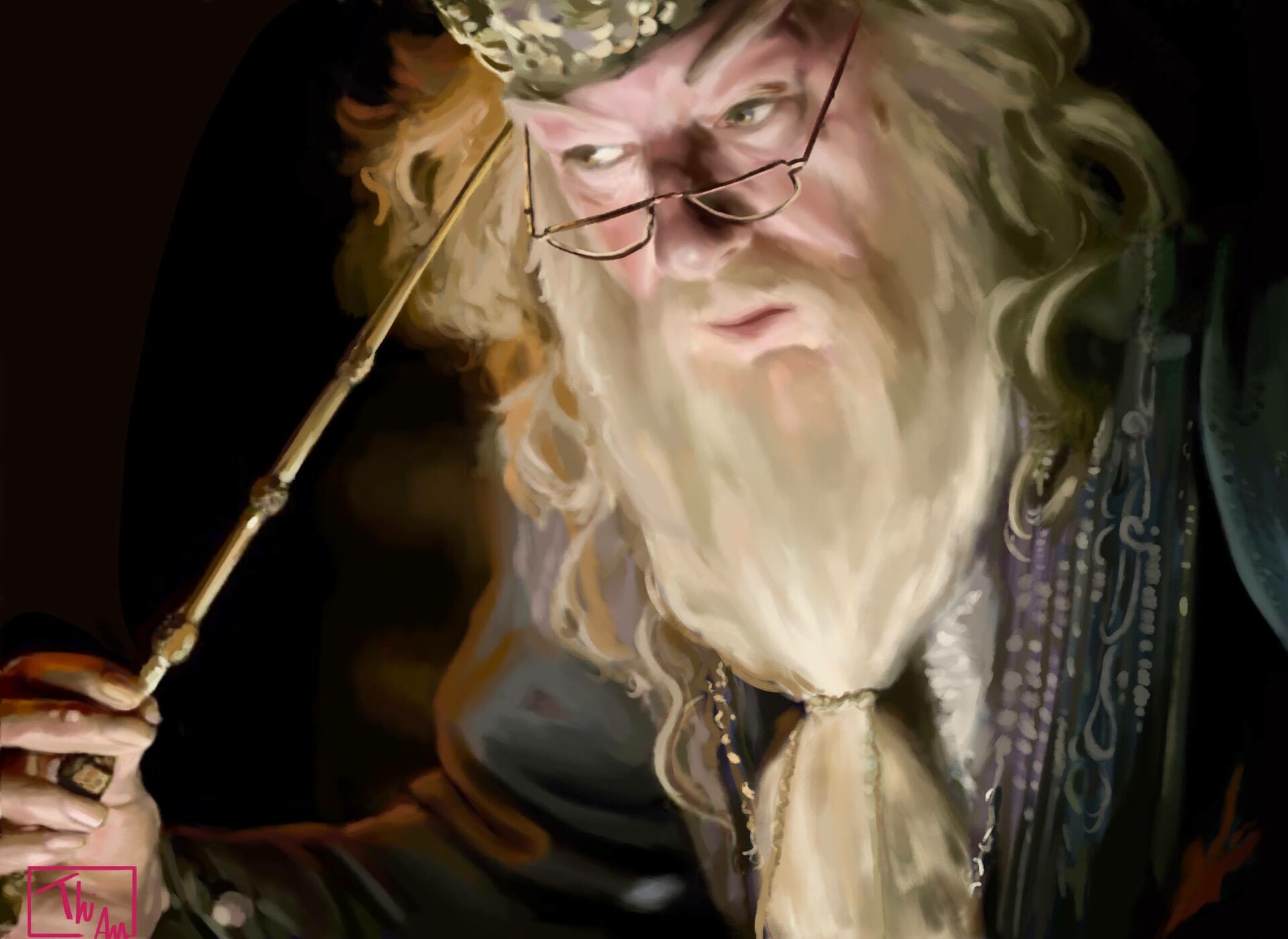ArtStation - Albus Dumbledore painting