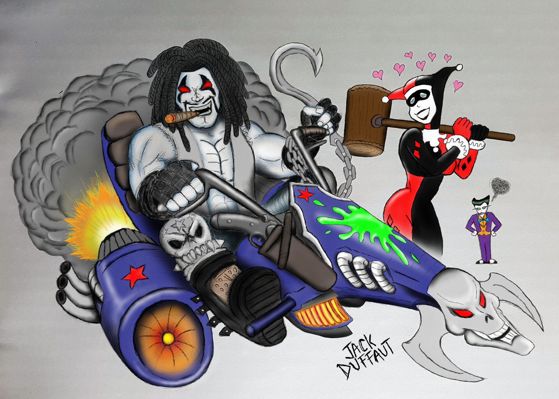 ArtStation - Lobo DC Flat Fanart