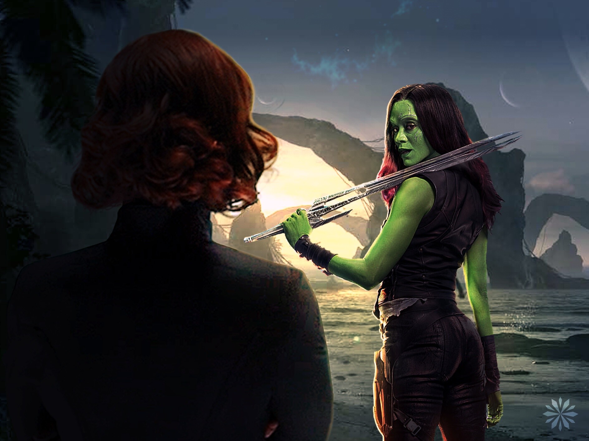 Artstation Gamora V Black Widow Rishi Chejeti Artstation Gamora V Black Widow Rishi Chejeti
