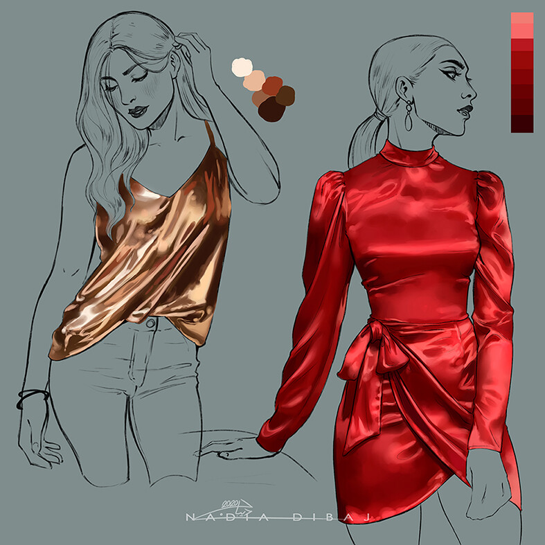 artstation fabric studies nadia dibaj