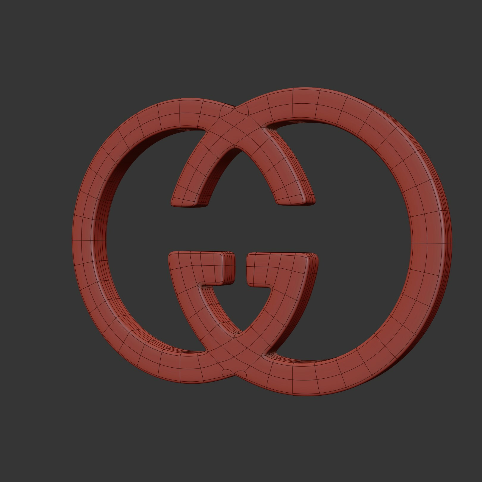 Artstation Gucci Cast Metal Label 3d Model Cagatay Cetin