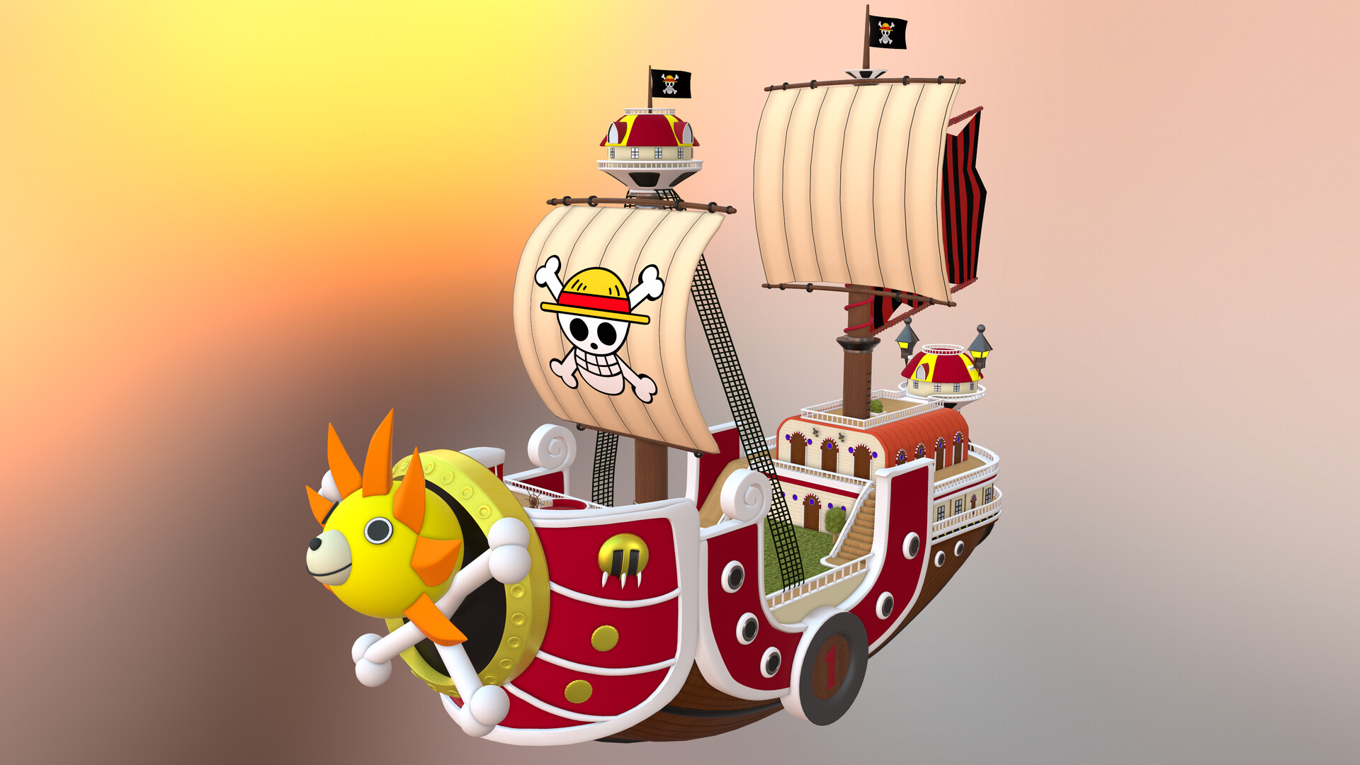 Artstation One Piece Thousand Sunny Whatne Antonio