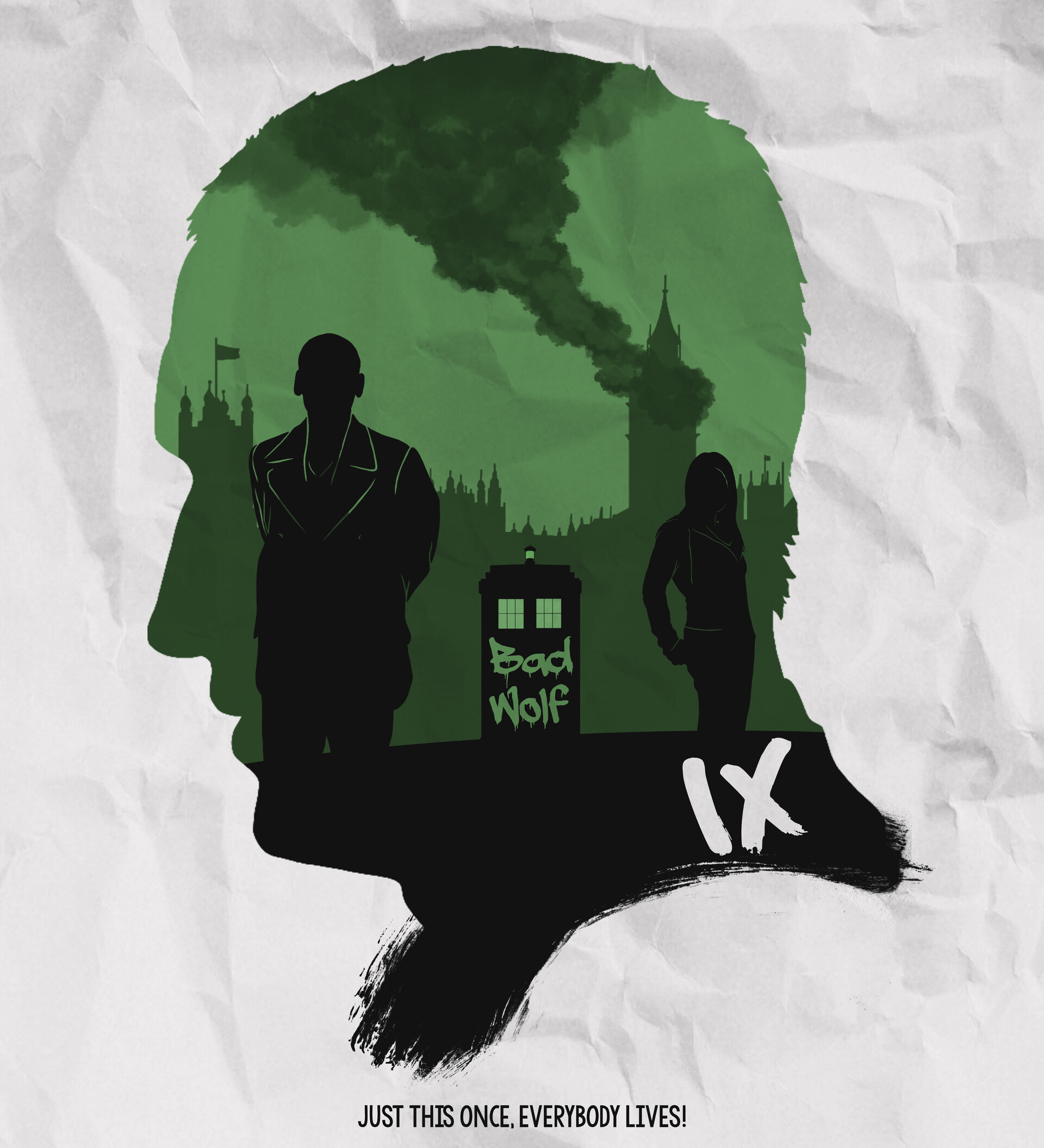 9th doctor silhouette