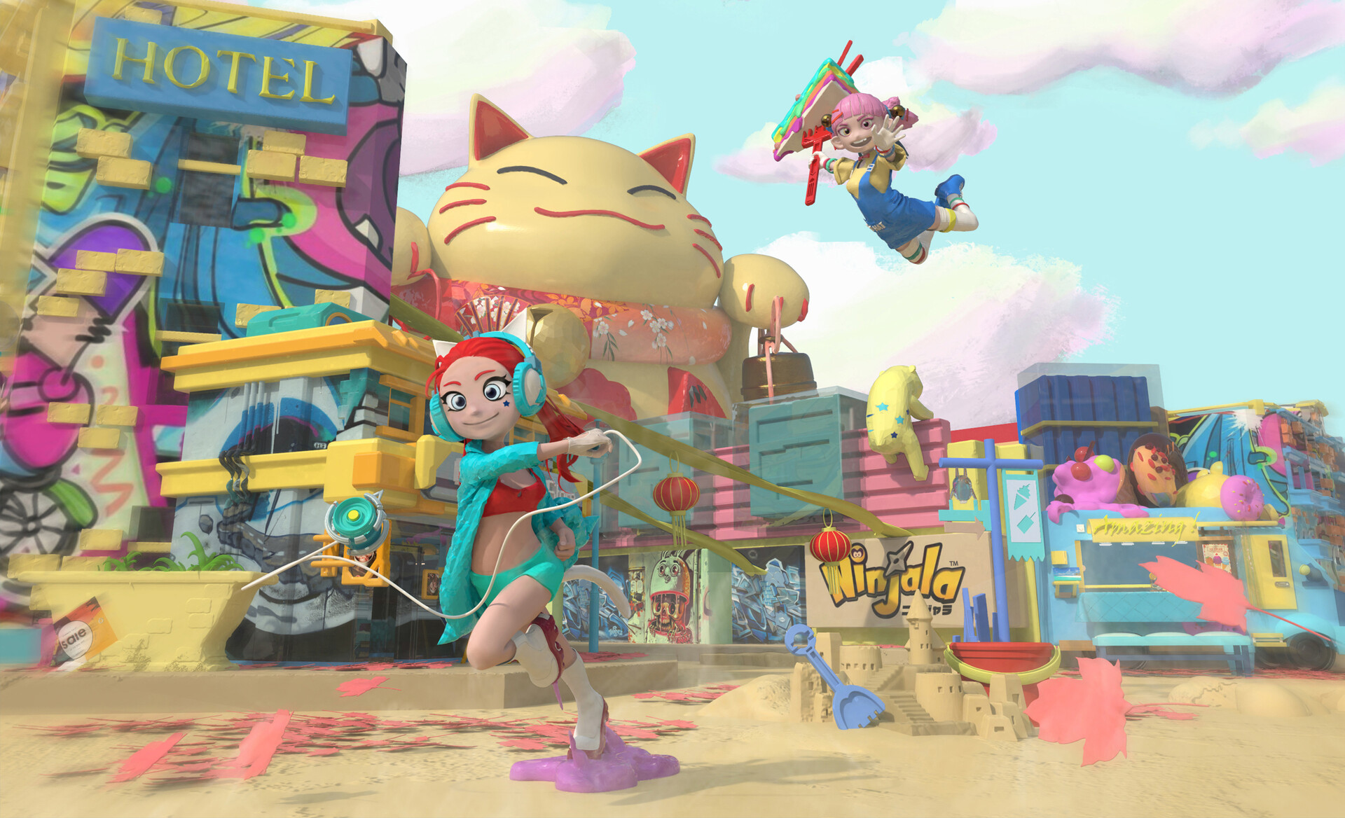 Artstation Candy War Cat Hat