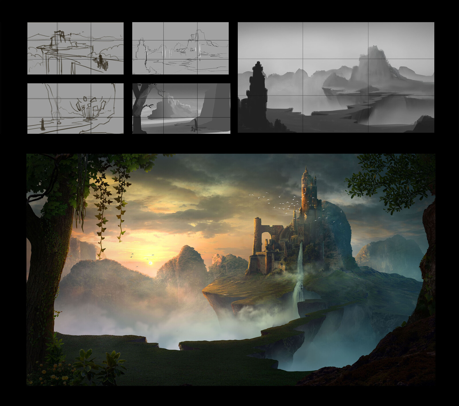 Amit Naik Digital matte painting demonstration for MAAC