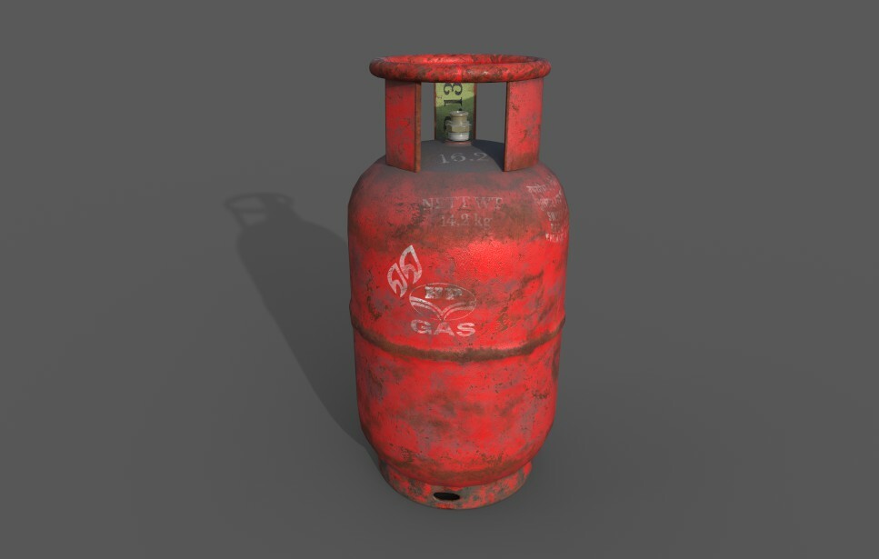 ArtStation 3D HP Gas Cylinder