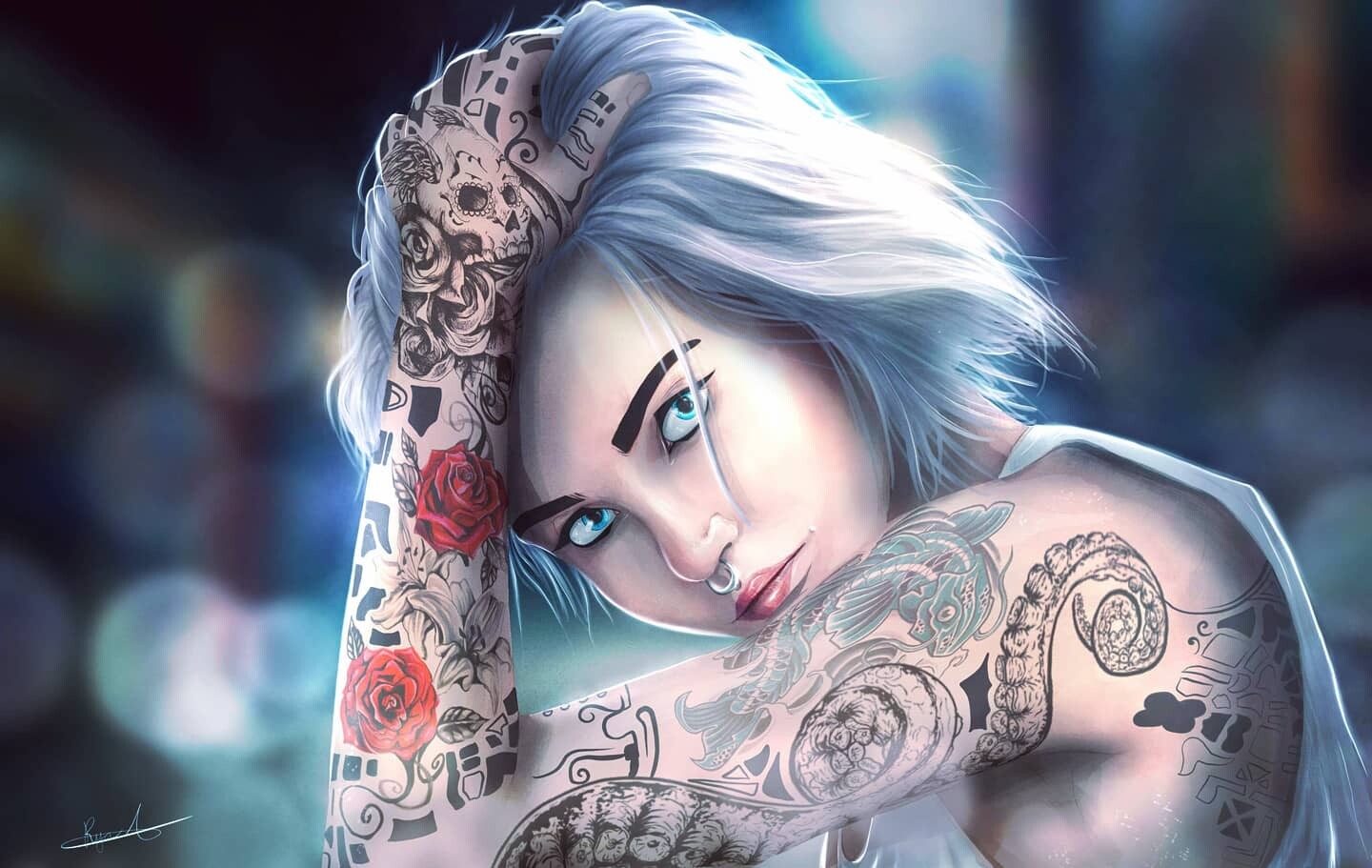 ArtStation - Tattoo Girl