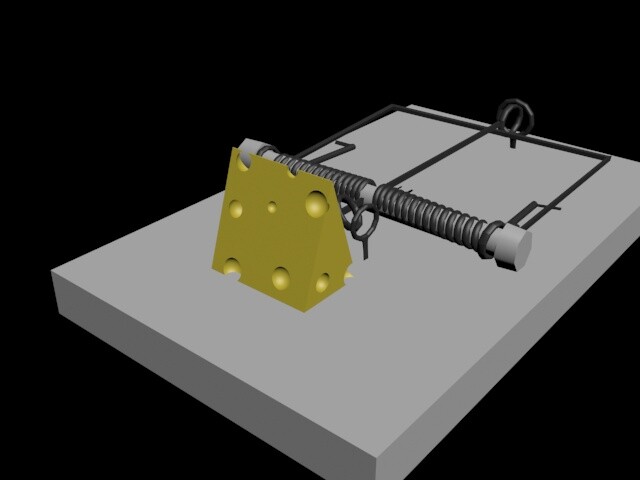 Naira Ahmed 3d Model Of A Mousetrap