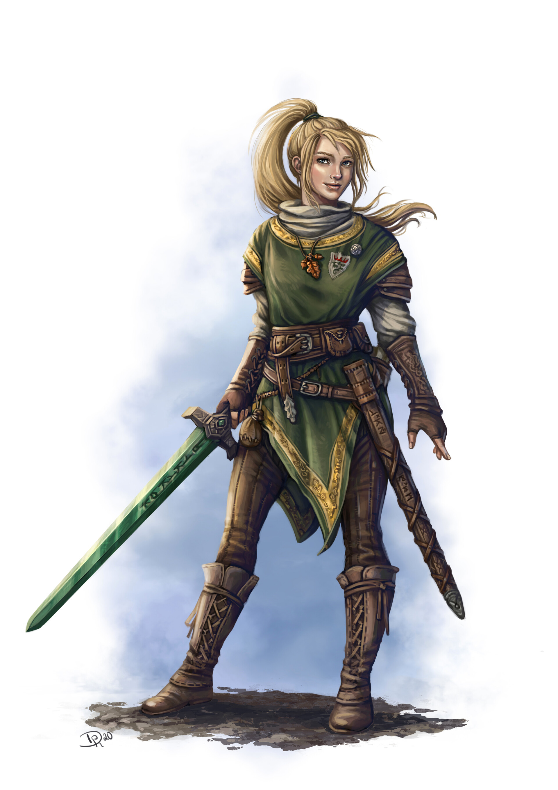 ArtStation Charactercommission: Mage with sword ArtStation Charactercommission: Mage with sword