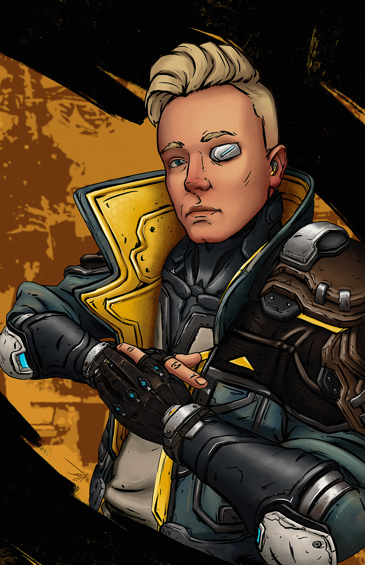 ArtStation Borderlands 3 Zane Commission