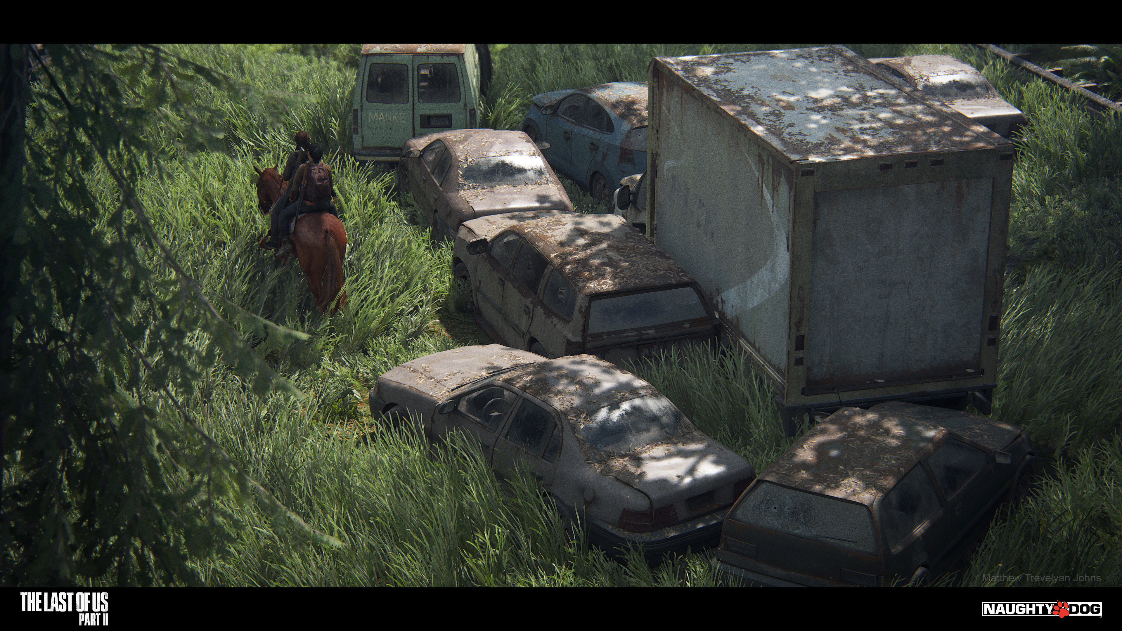 Below are some examples of vehicles, excellently placed by environment artists in their levels. It took a lot of effort to have the vehicle models and materials all sit well together and feel grounded in whatever environment they were placed in