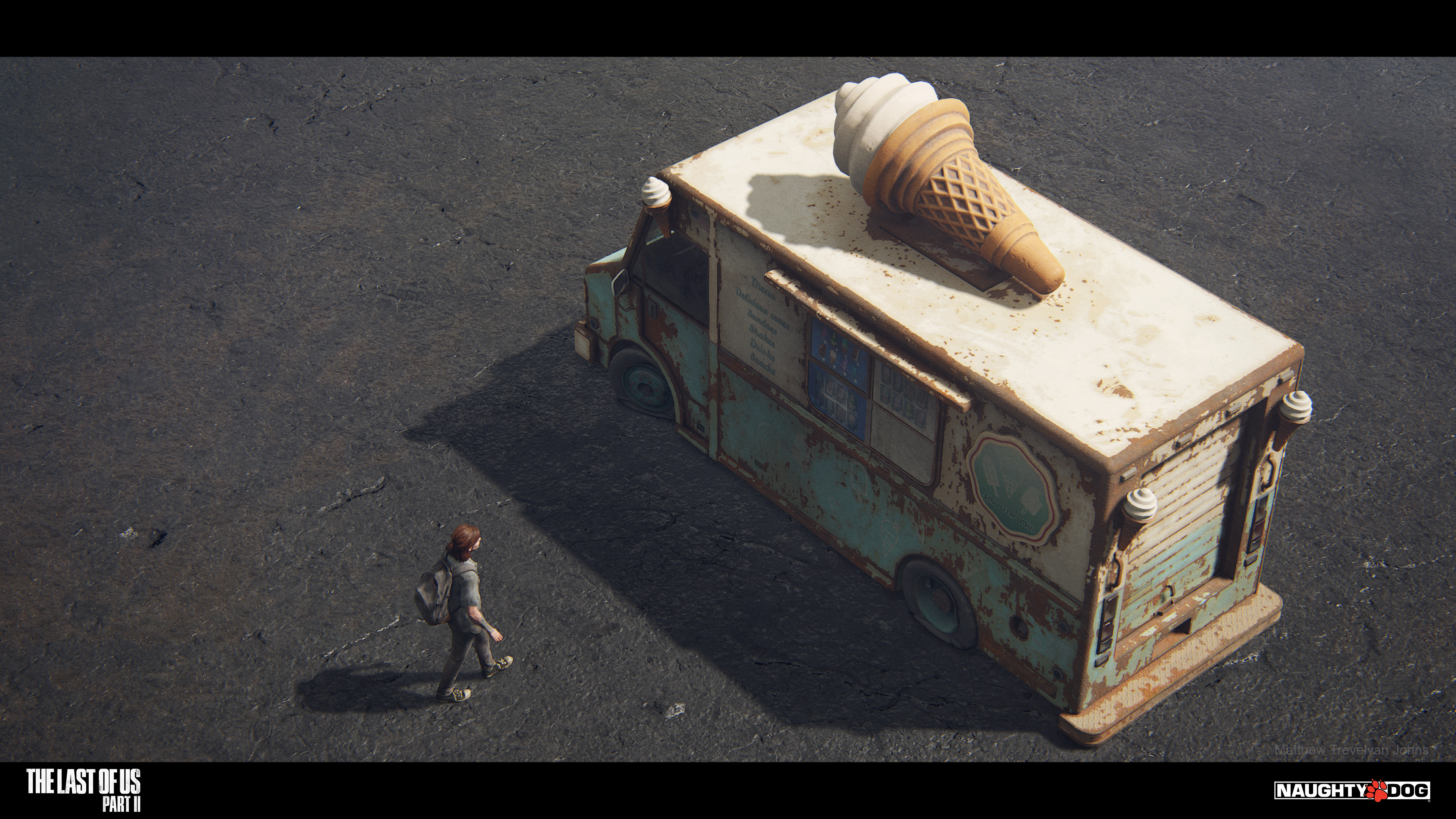 One of the earlier vehicles I made, I enjoyed adding a few of these 'novelty' vehicles at the start of production, it wasn't used often (maybe just once) but it was good fun creating the ice cream flavour menu and the novelty cone itself