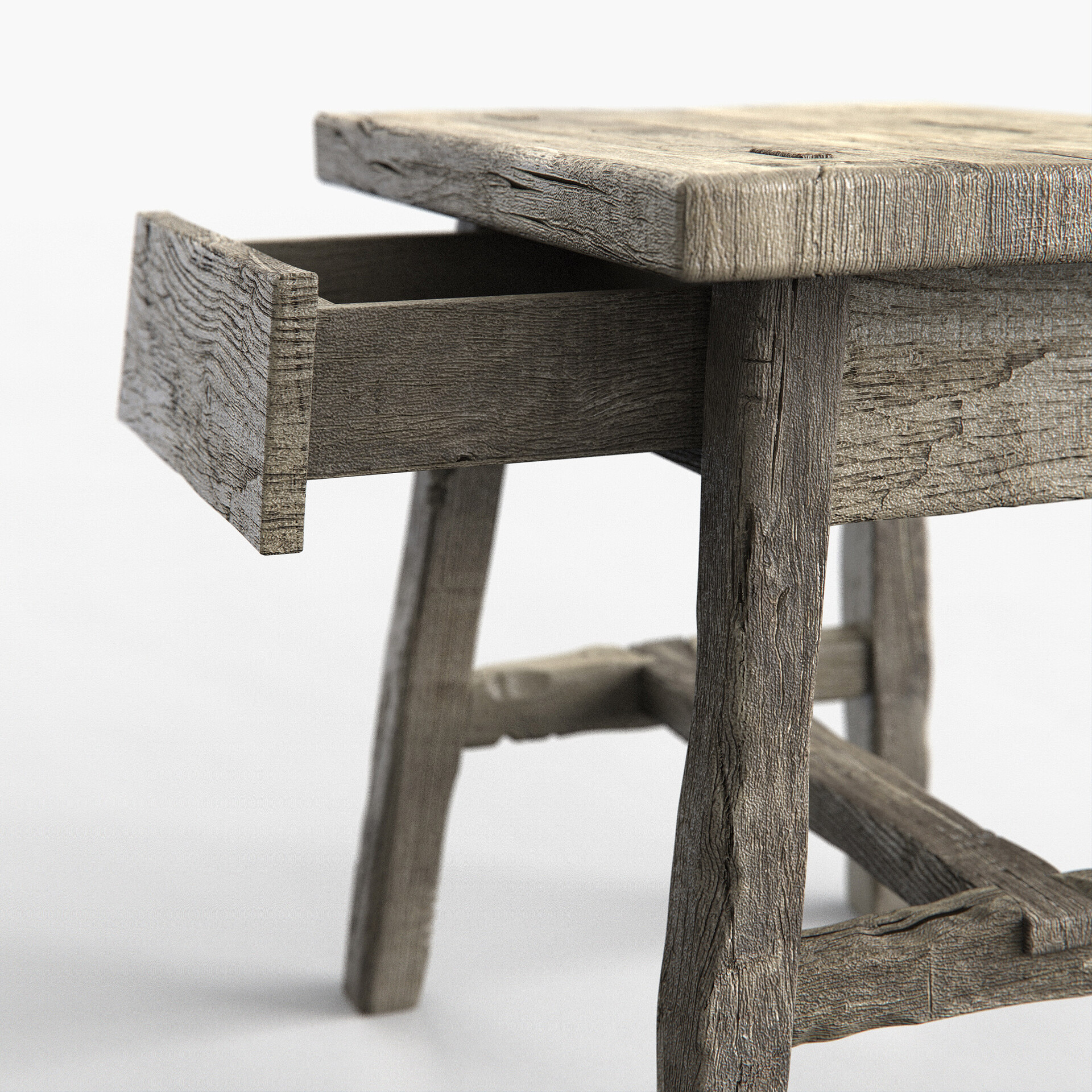 Reclaimed oak nightstand hot sale