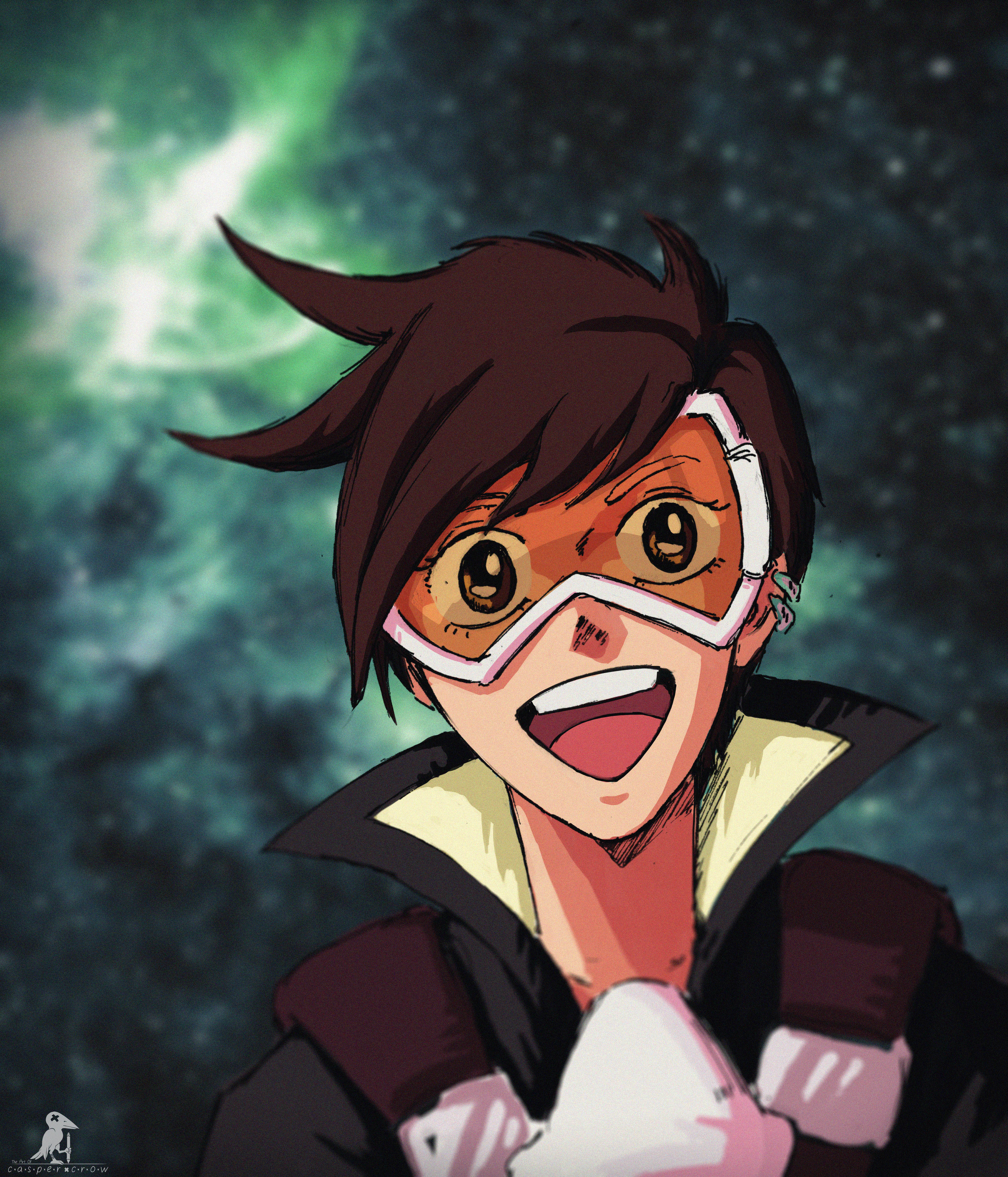 Artstation Tracer 80 S Anime Style Fadi Mohsen Tracer is a character from overwatch. artstation