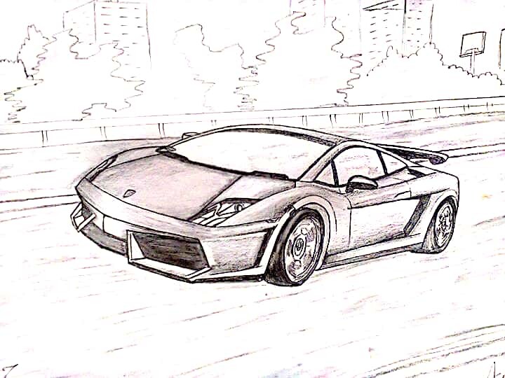 ArtStation - Lamborghini Gallardo Sketch