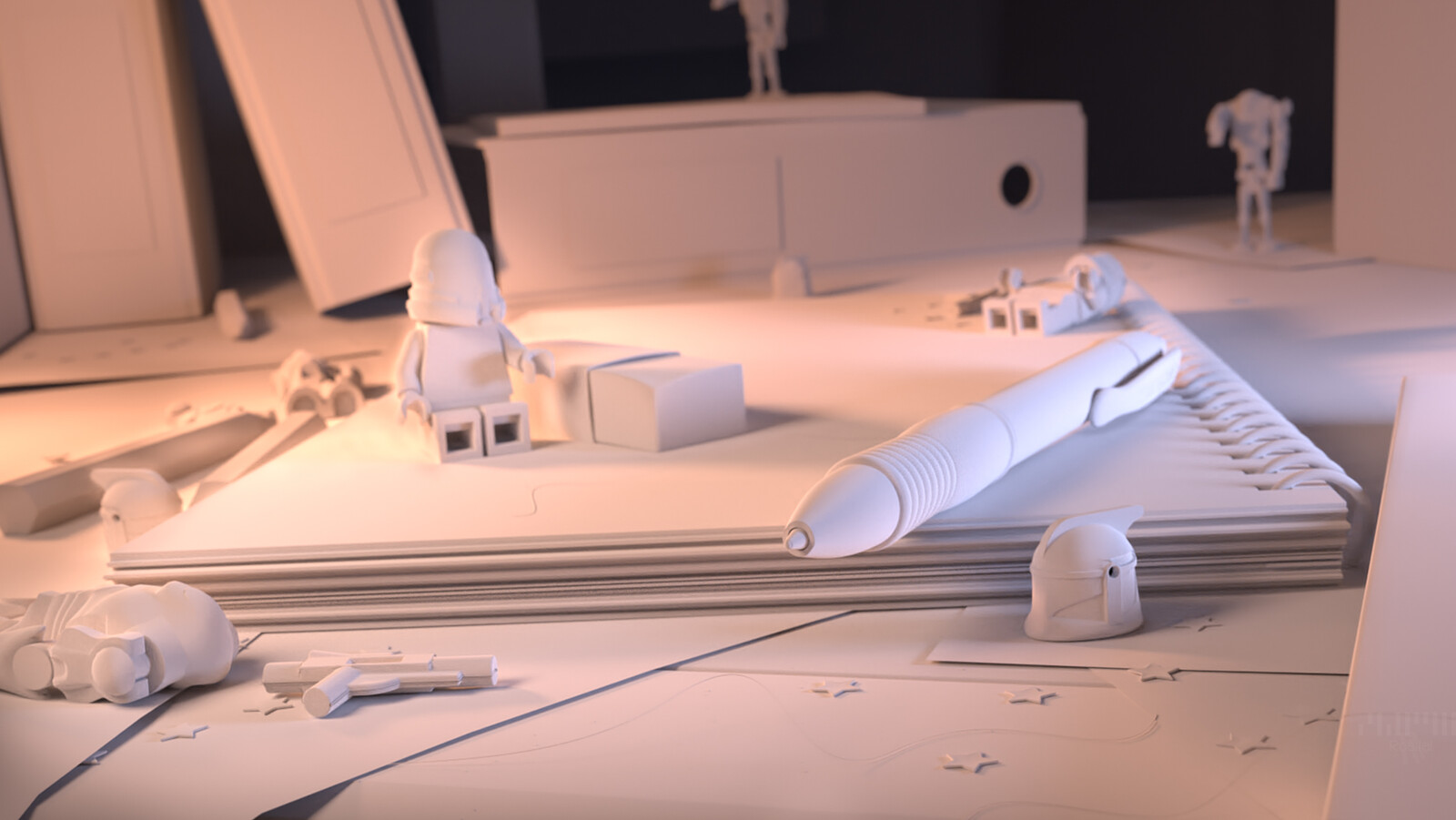 clay render