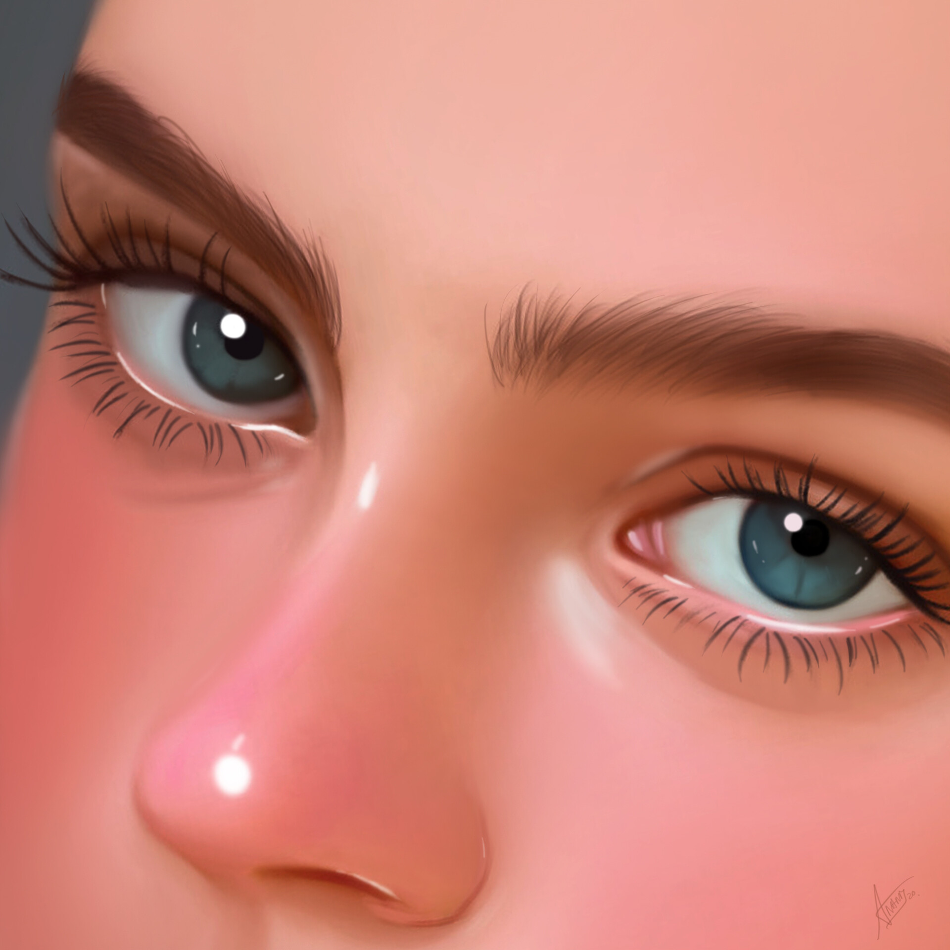 ArtStation - Eyes Digital Painting