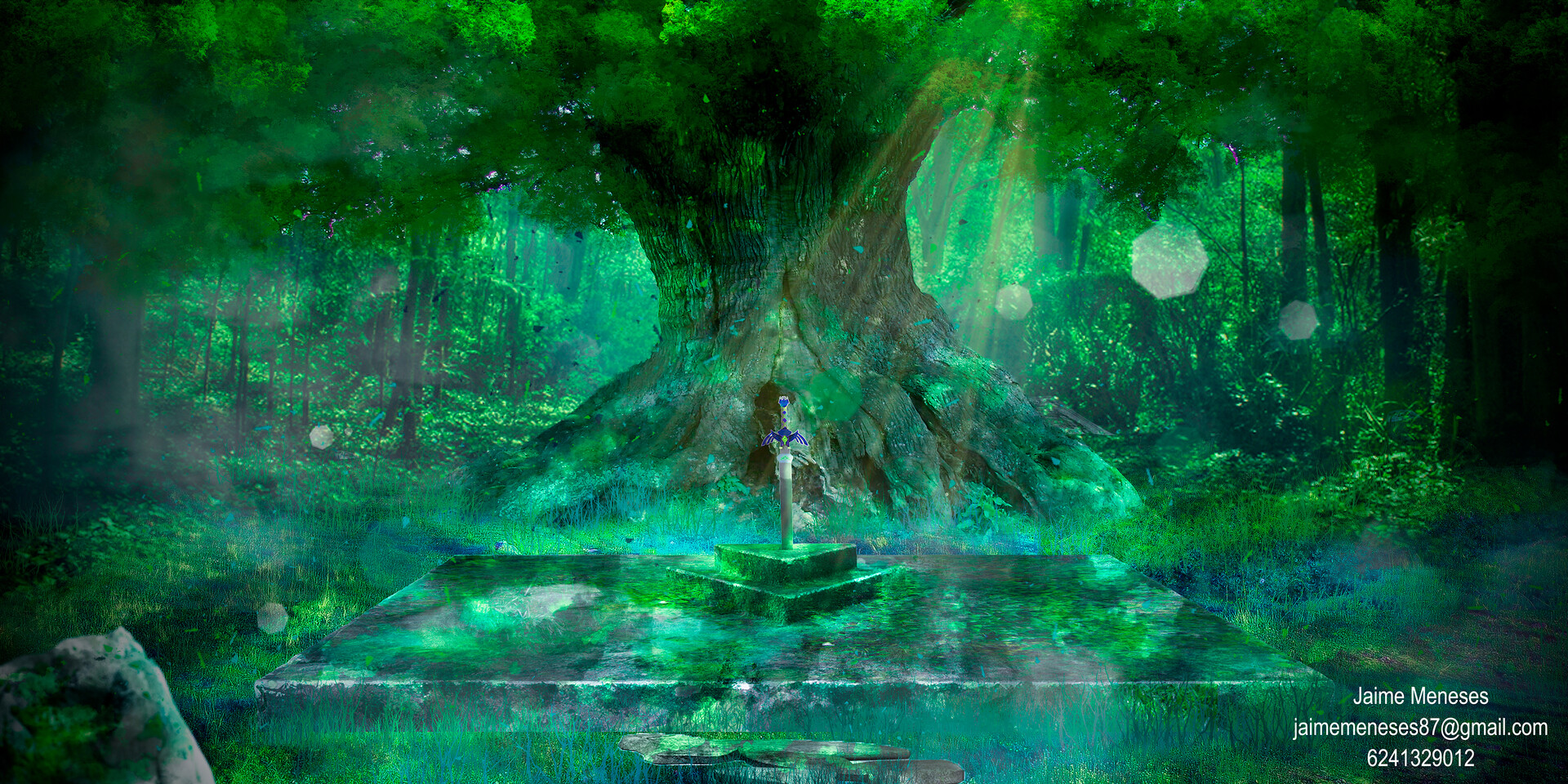 Ocarina of Time Lost Woods Artwork